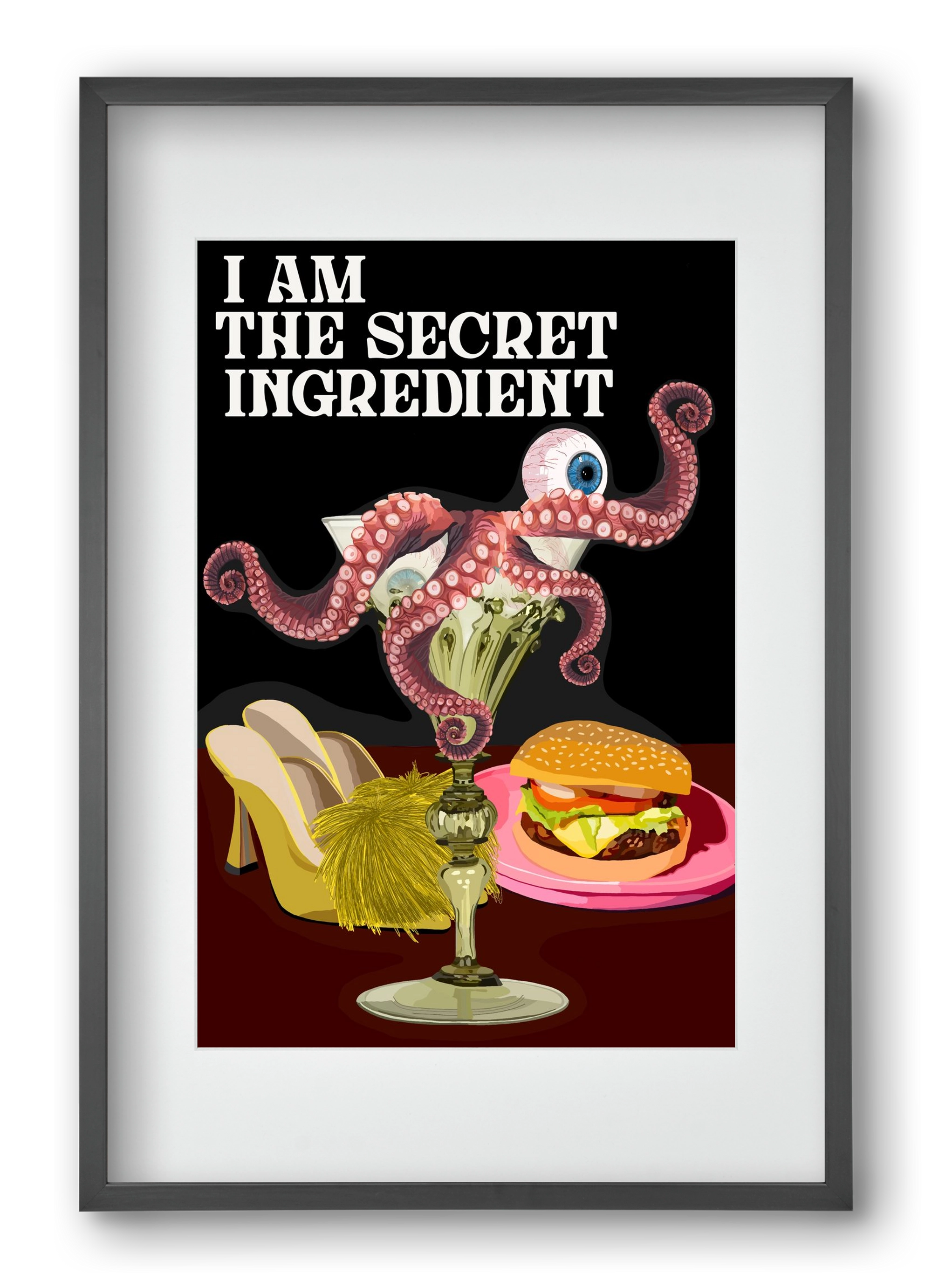 Secret Ingredient, 40x60 cm (30x45 cm), Fekete keret, paszpartuval