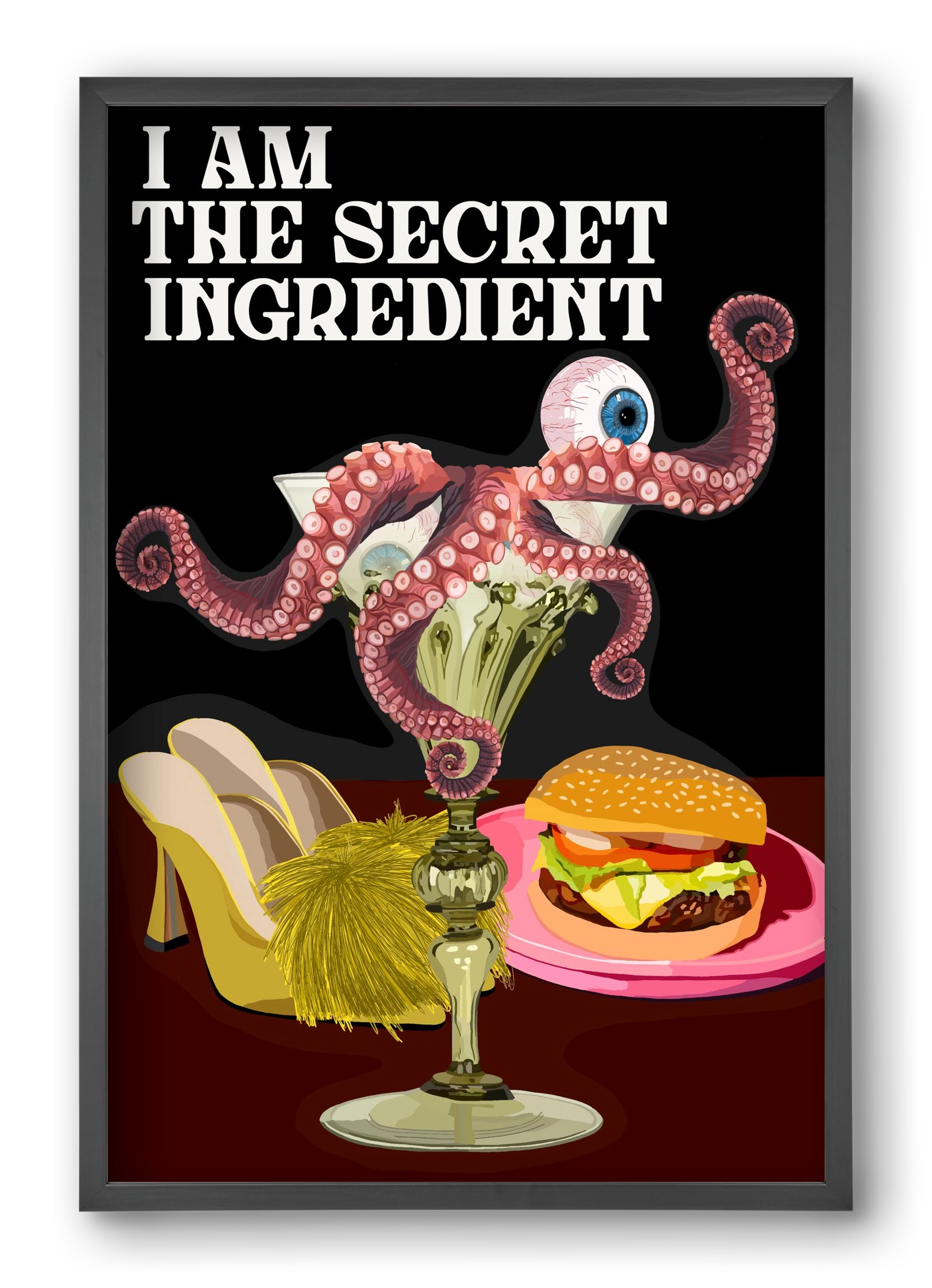 Secret Ingredient, 40x60 cm (40x60 cm), Fekete keret