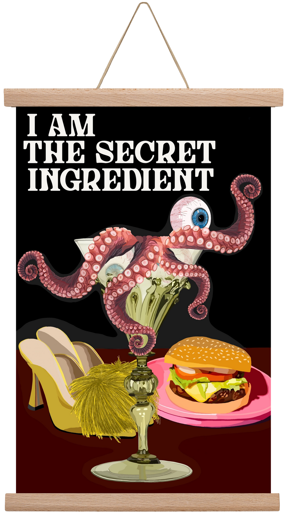 Secret Ingredient, 30x45 cm (30x45 cm), Tölgy akasztó