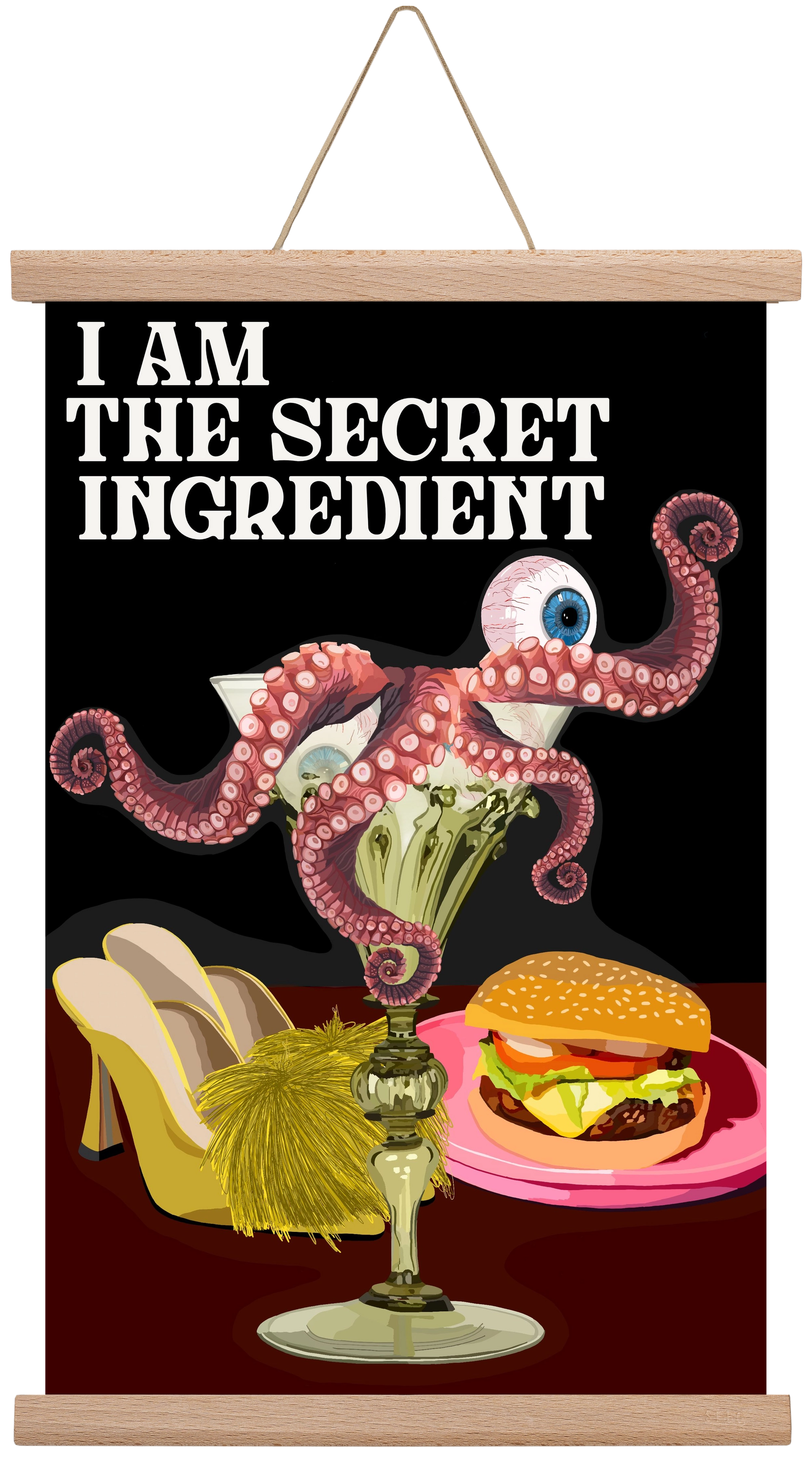 Secret Ingredient, 30x45 cm (30x45 cm), Tölgy akasztó