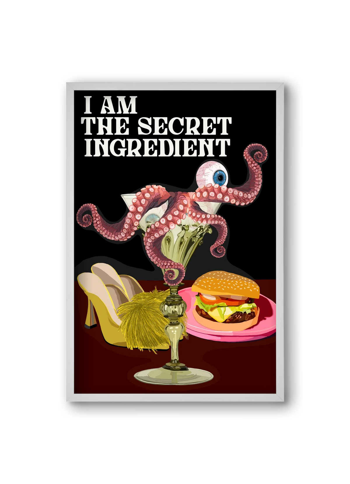 Secret Ingredient, 20x30 cm (20x30 cm), Fehér keret