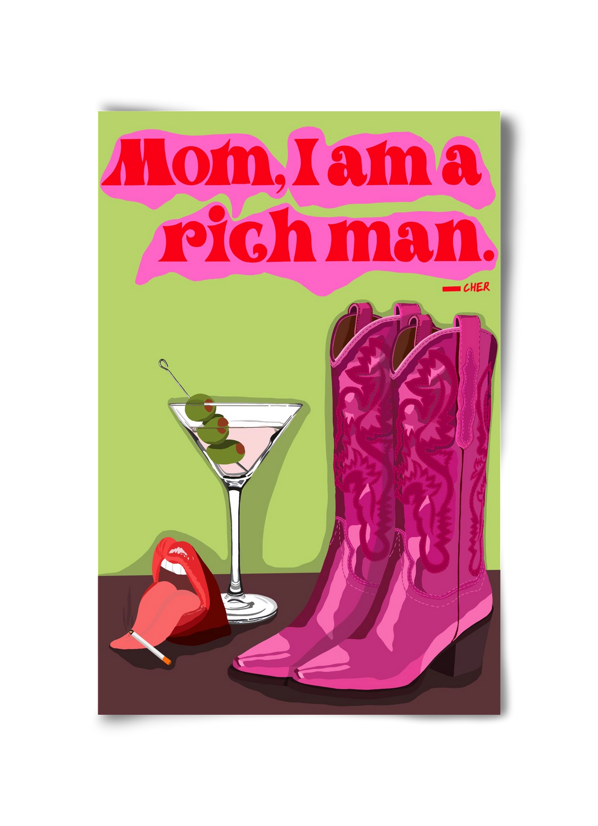 Cher, 30x45 cm, Keret nélkül