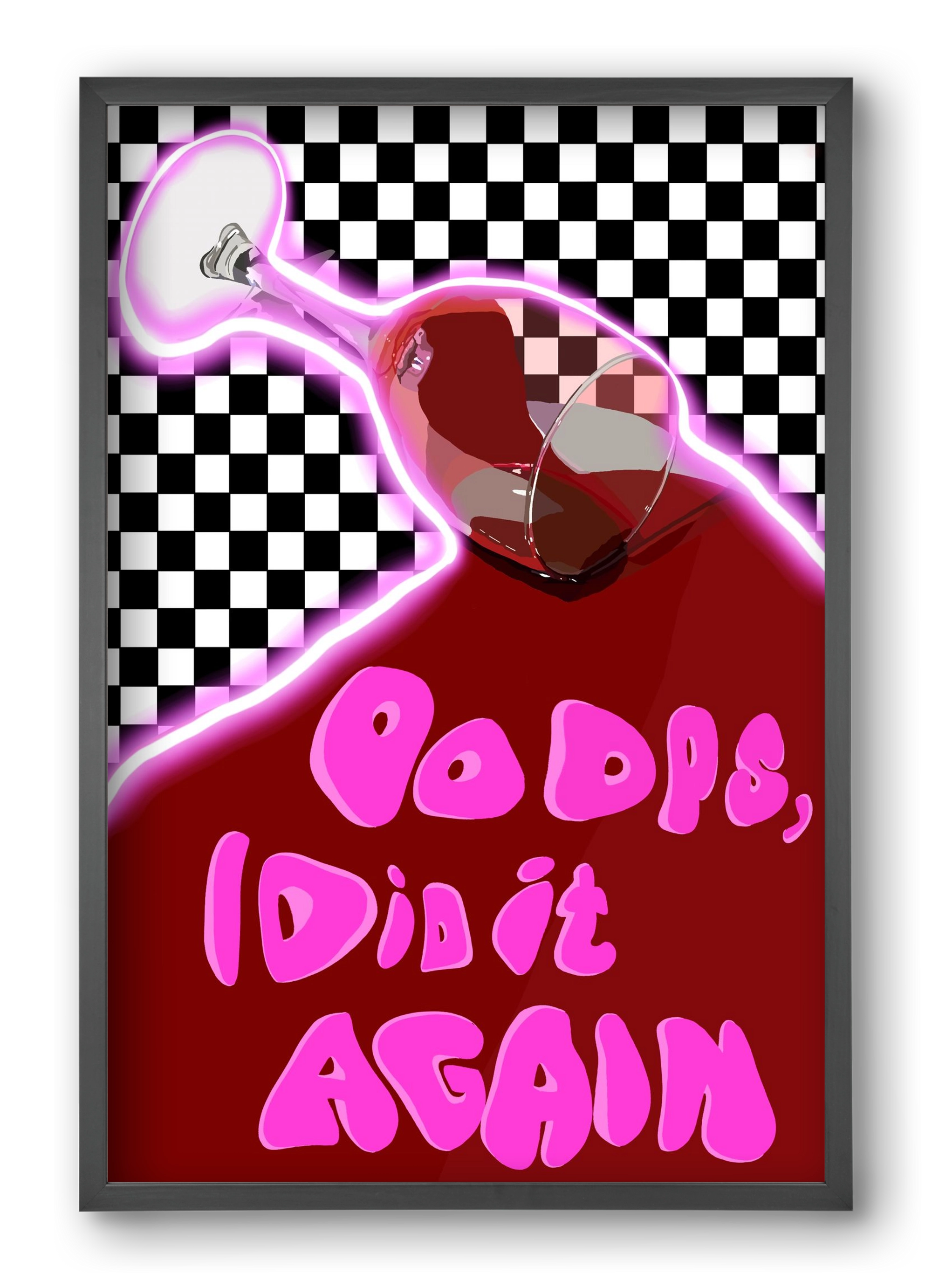 Ooops..., 40x60 cm (40x60 cm), Fekete keret