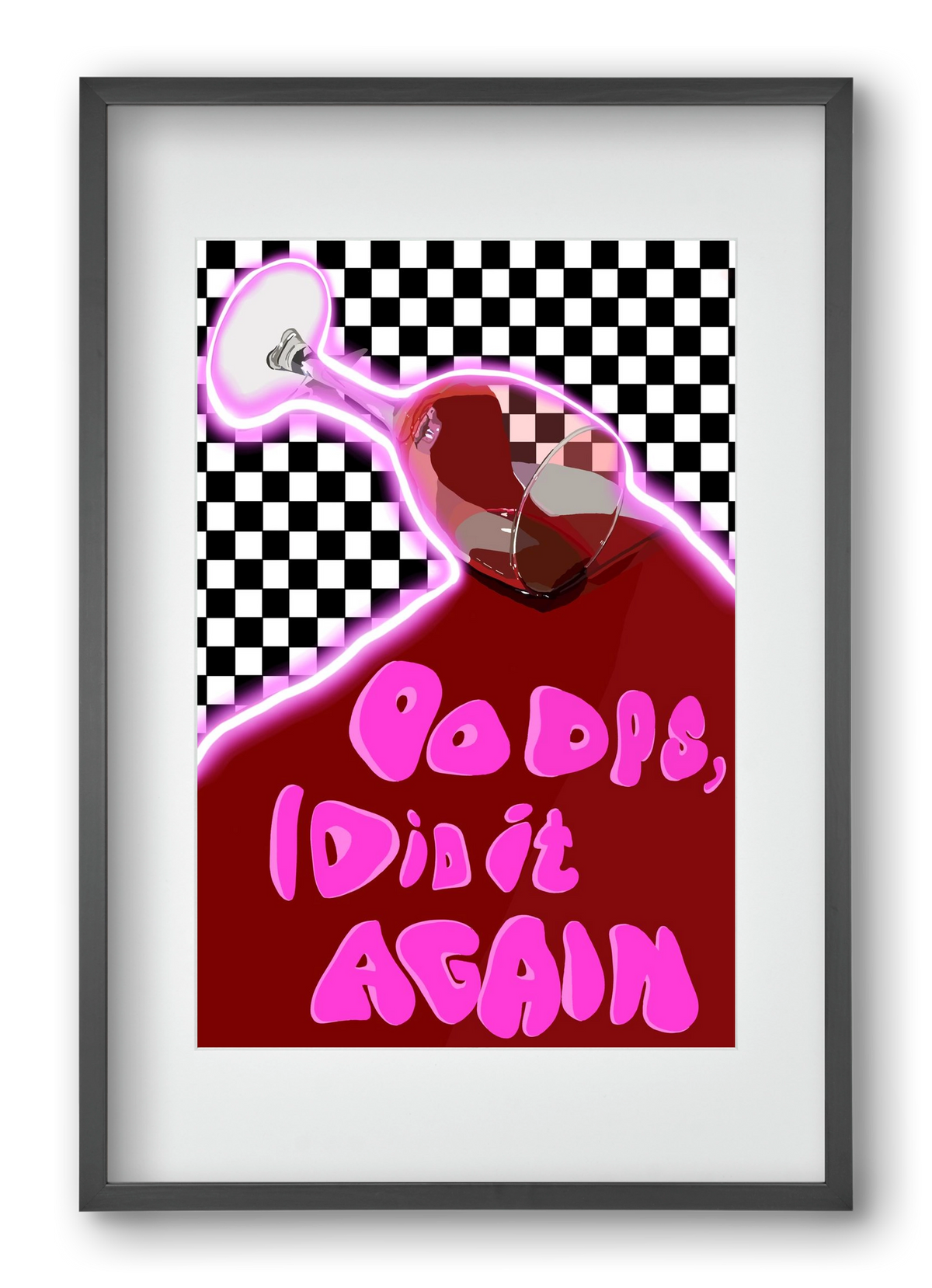 Ooops..., 40x60 cm (30x45 cm), Fekete keret, paszpartuval