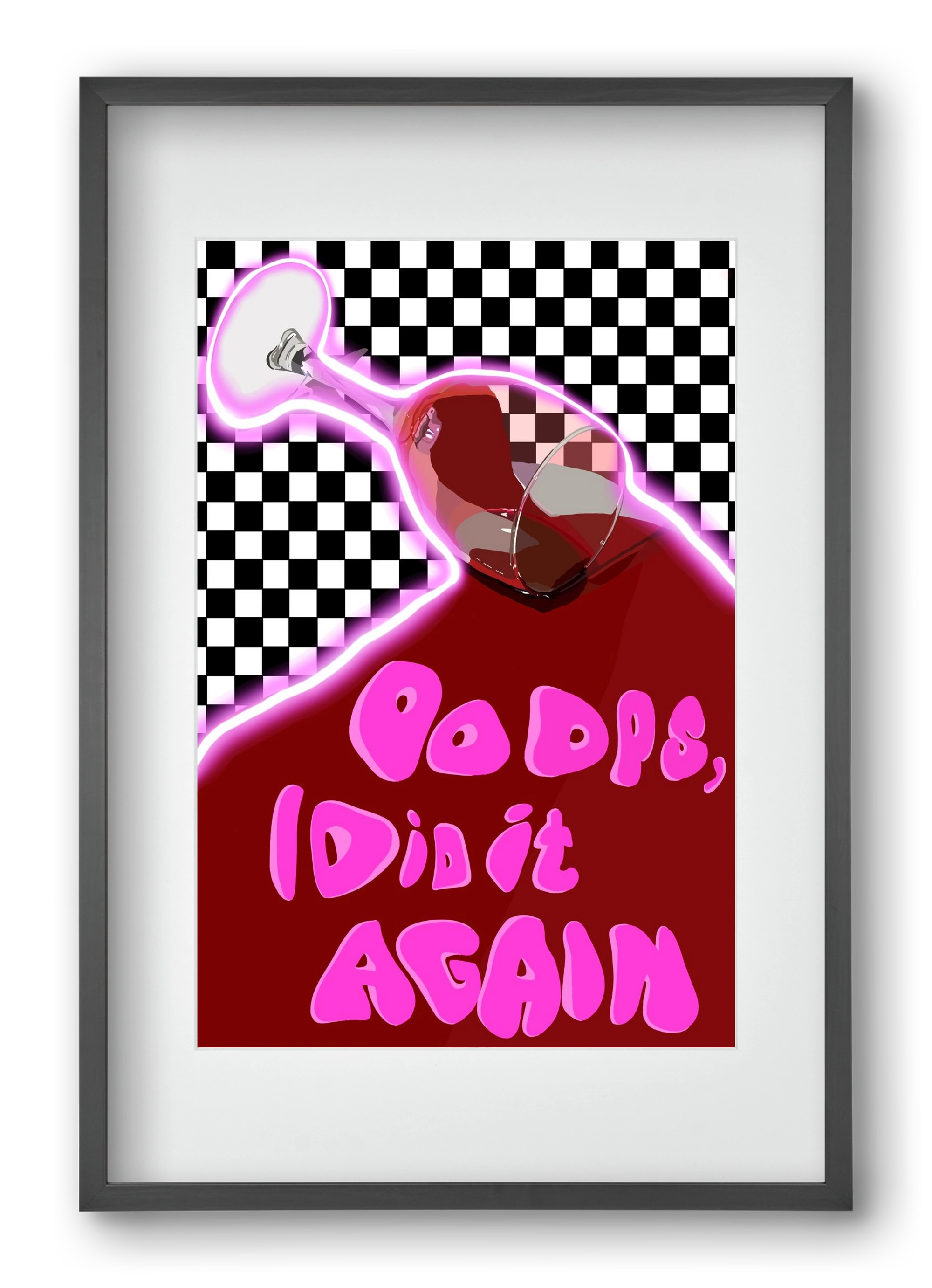 Ooops..., 40x60 cm (30x45 cm), Fekete keret, paszpartuval