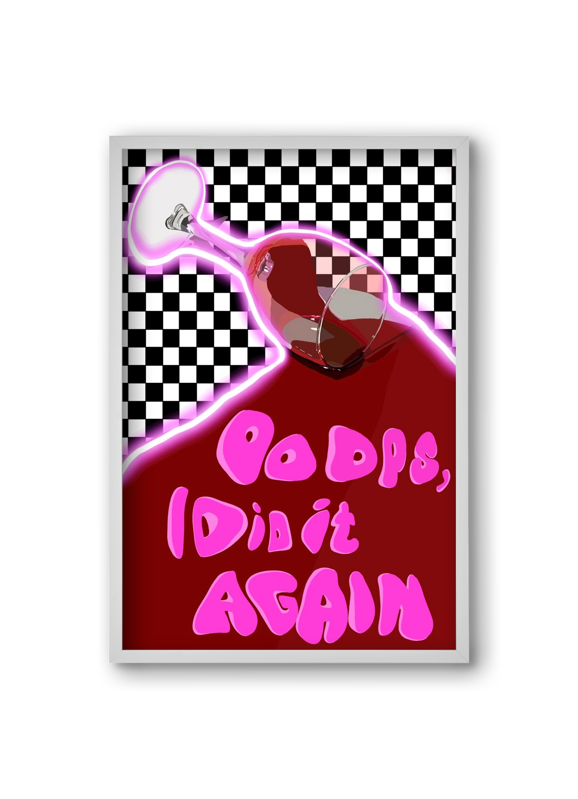 Ooops..., 20x30 cm (20x30 cm), Fehér keret