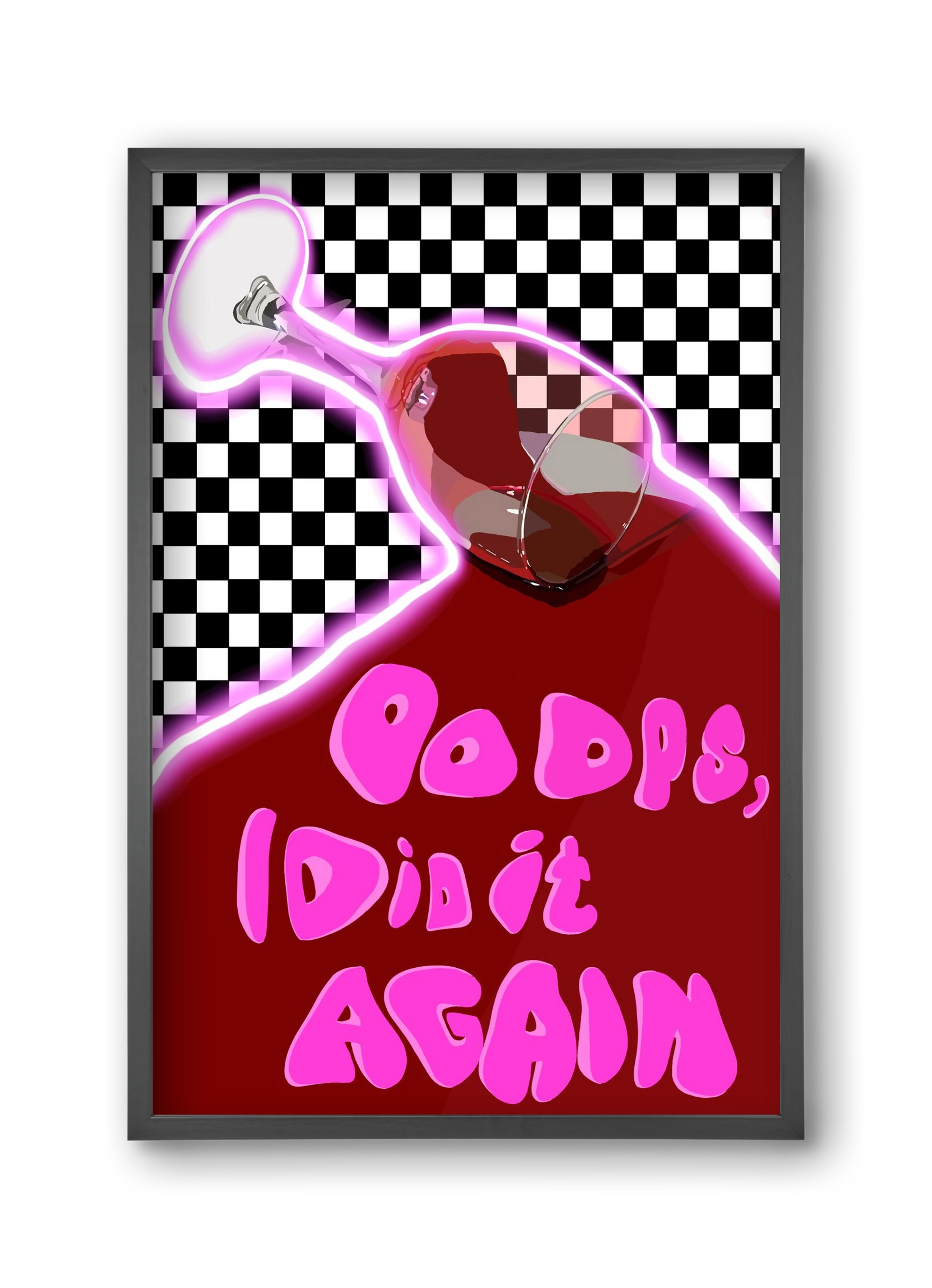 Ooops..., 30x45 cm (30x45 cm), Fekete keret