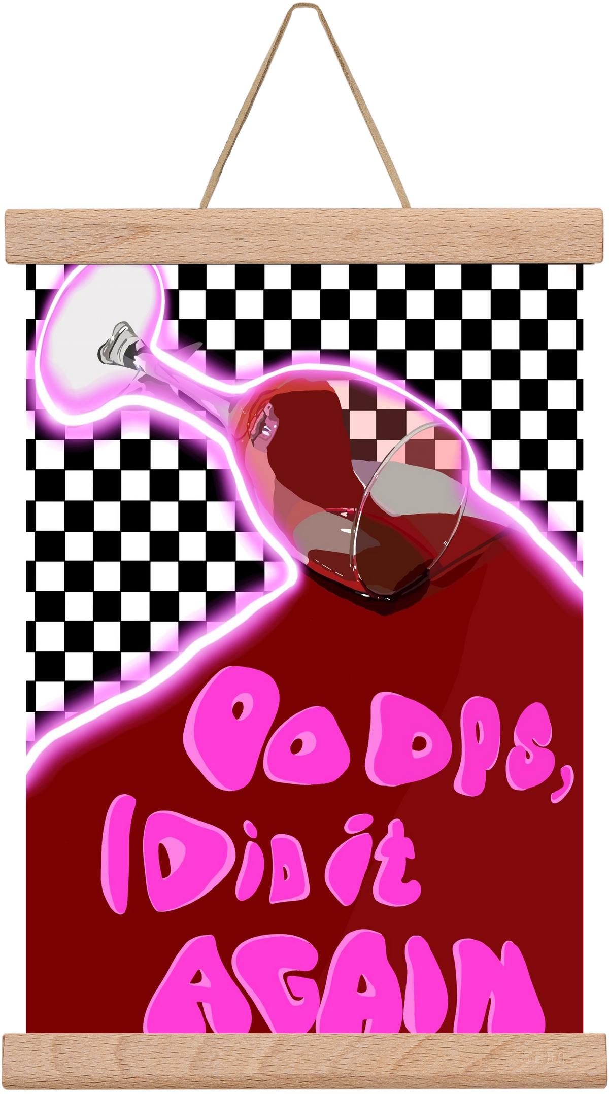 Ooops..., 20x30 cm (20x30 cm), Tölgy akasztó