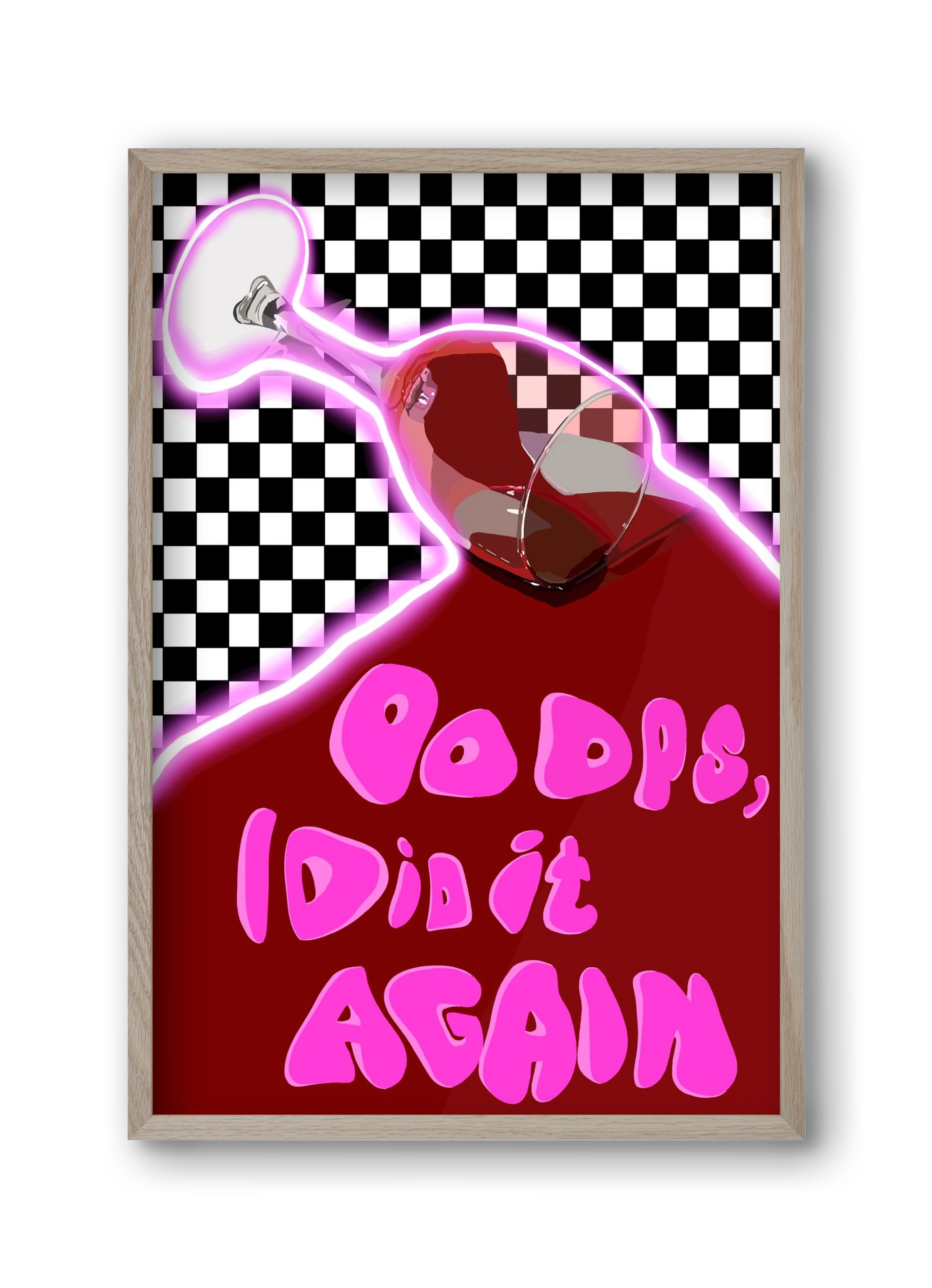 Ooops..., 30x45 cm (30x45 cm), Tölgy keret