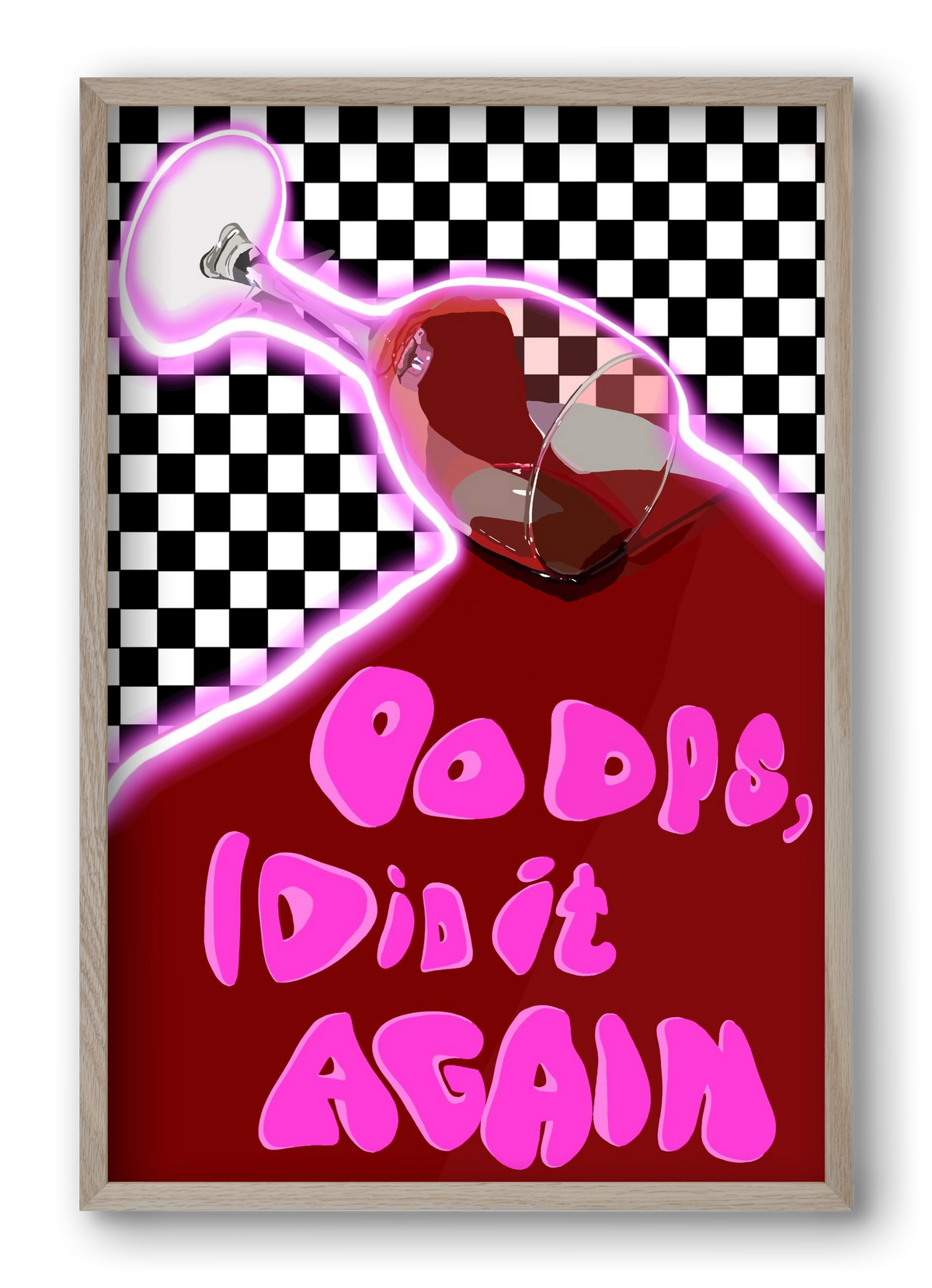 Ooops..., 40x60 cm (40x60 cm), Tölgy keret