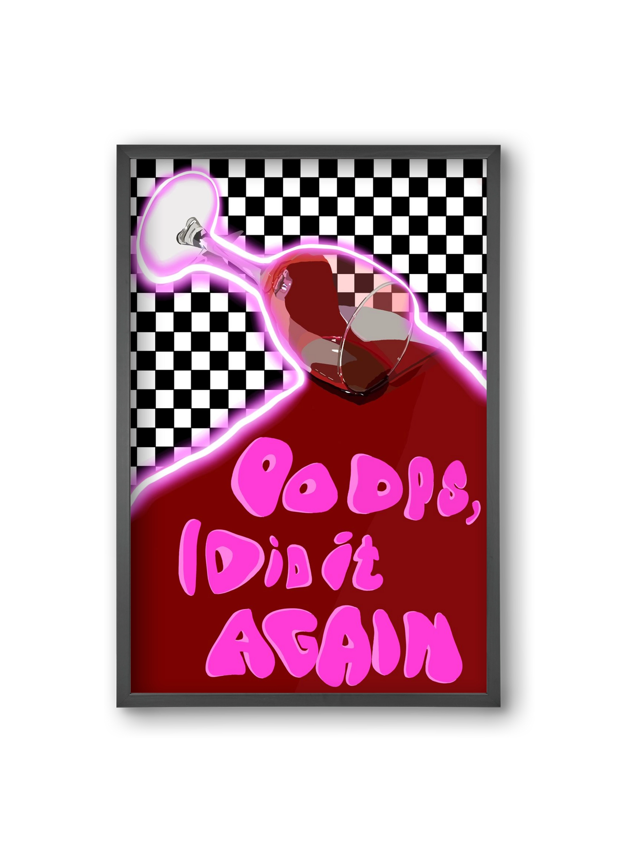 Ooops..., 20x30 cm (20x30 cm), Fekete keret