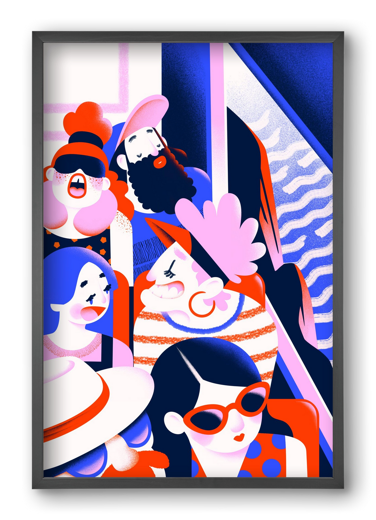 Summer trip, 40x60 cm (40x60 cm), Fekete keret