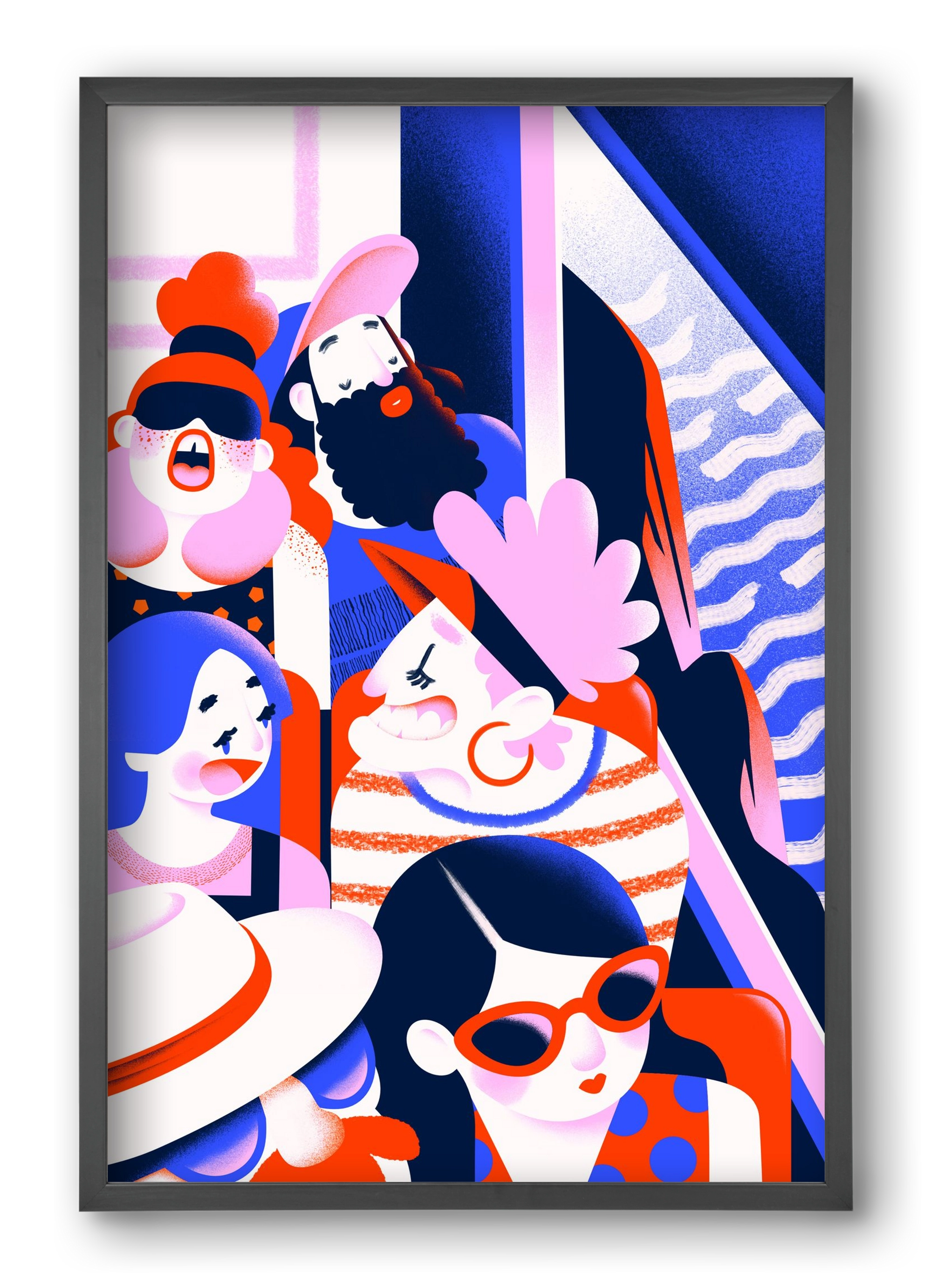 Summer trip, 40x60 cm (40x60 cm), Fekete keret