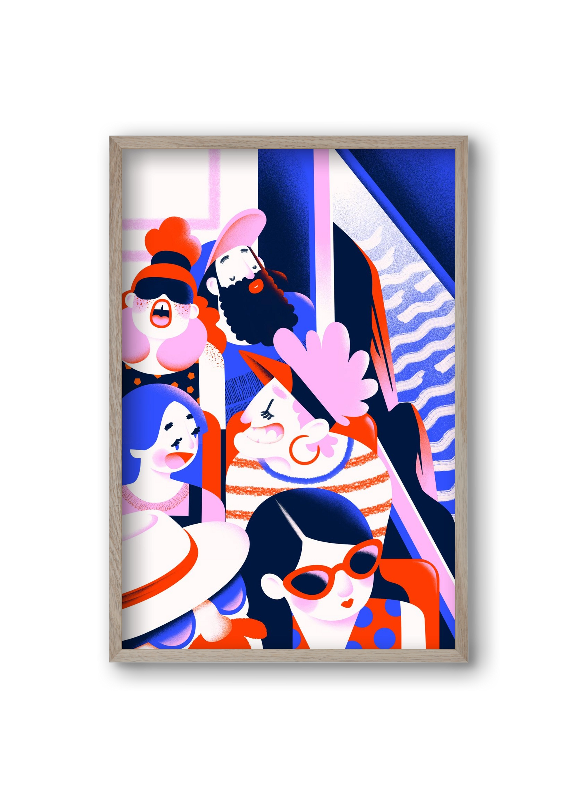 Summer trip, 20x30 cm (20x30 cm), Tölgy keret