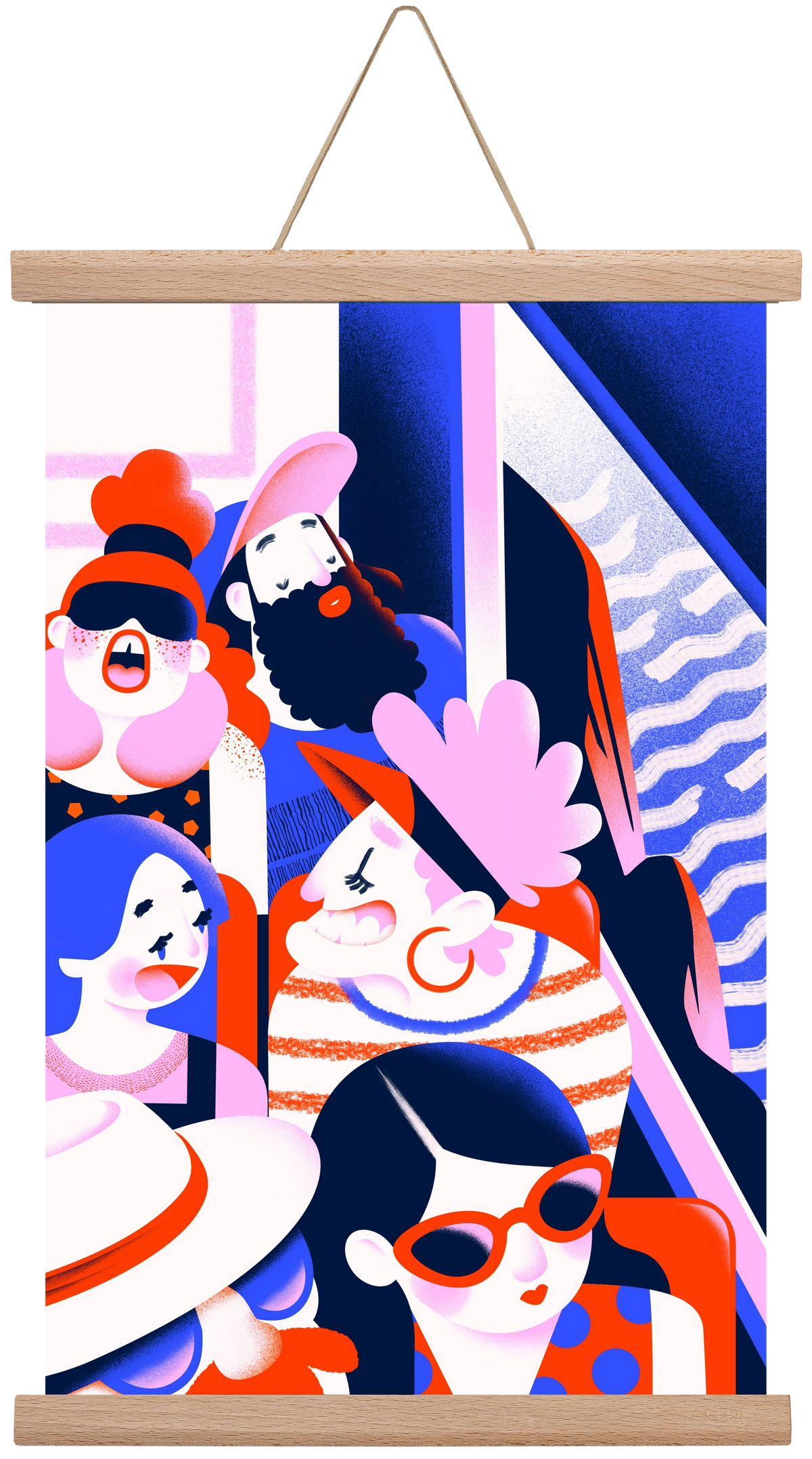 Summer trip, 30x45 cm (30x45 cm), Tölgy akasztó