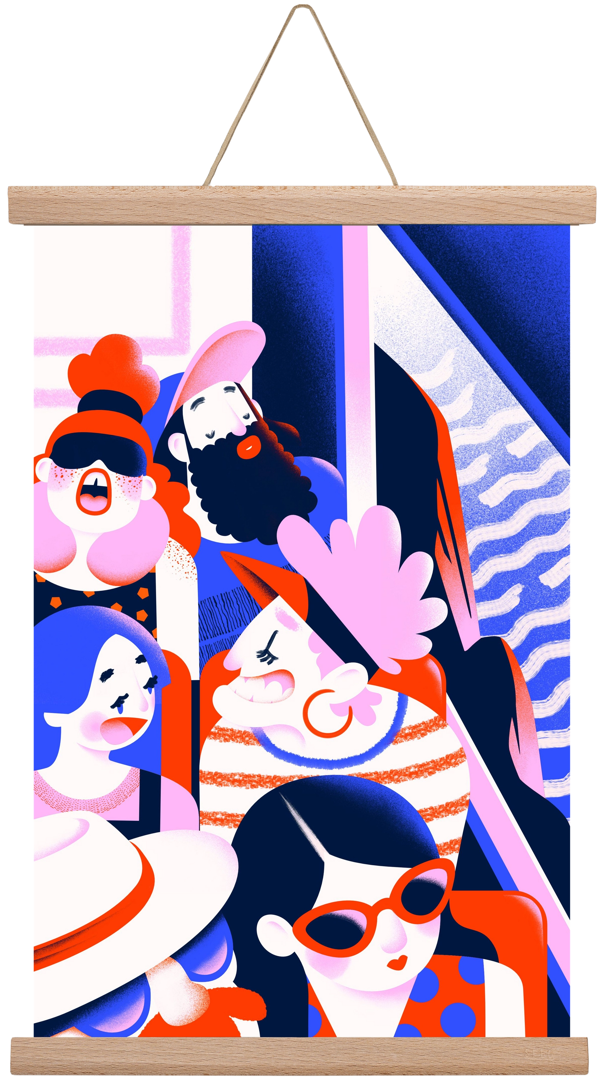 Summer trip, 30x45 cm (30x45 cm), Tölgy akasztó