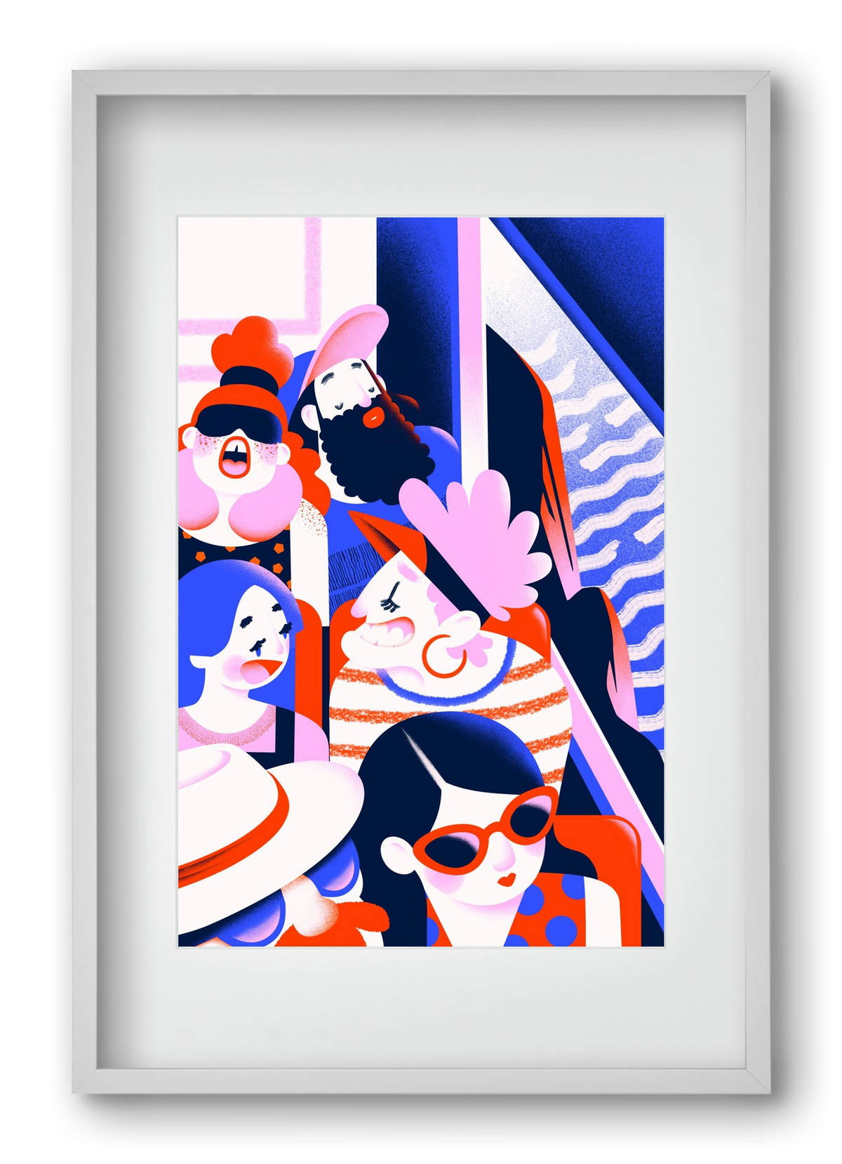 Summer trip, 40x60 cm (30x45 cm), Fehér keret, paszpartuval