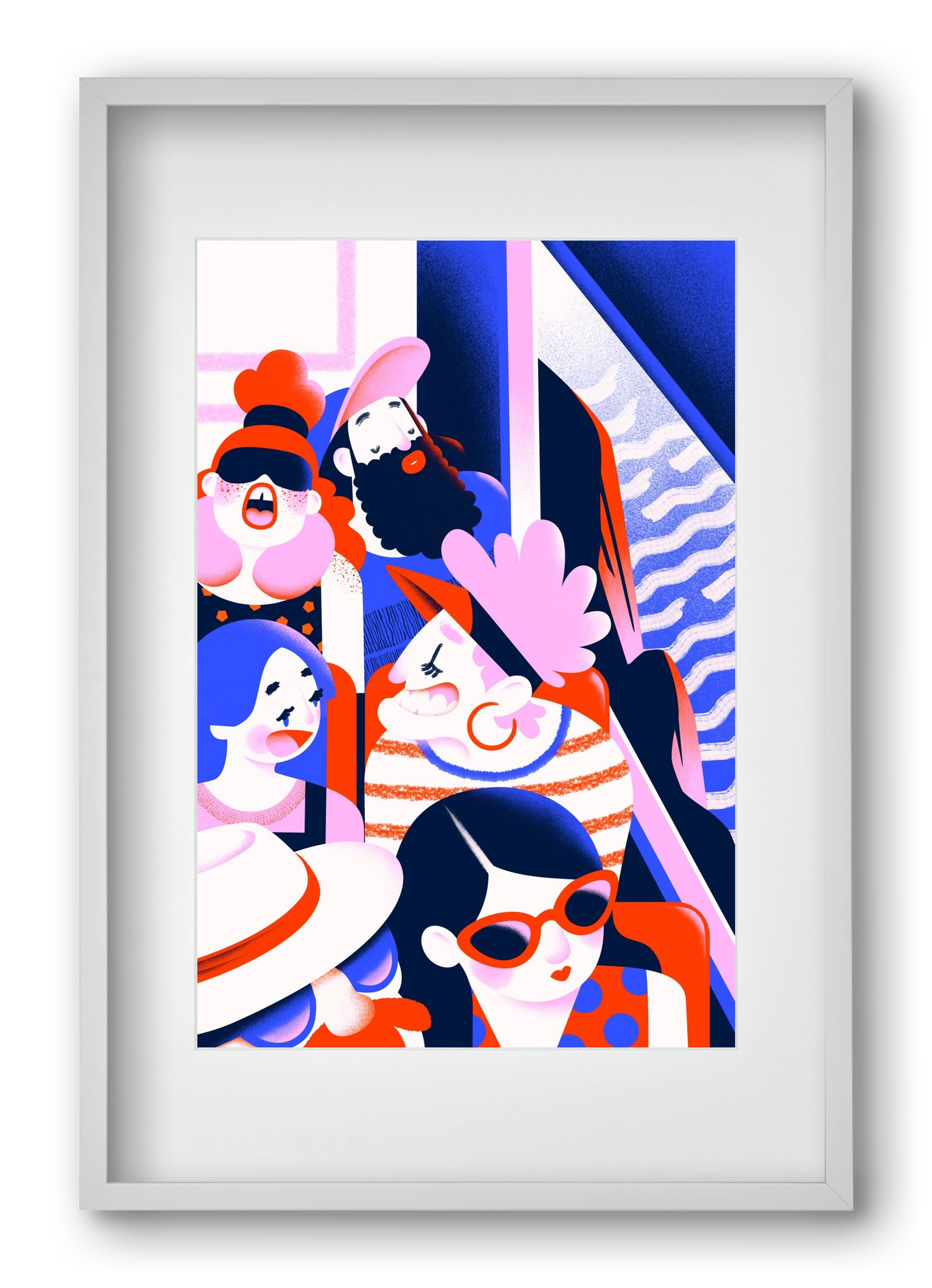 Summer trip, 40x60 cm (30x45 cm), Fehér keret, paszpartuval