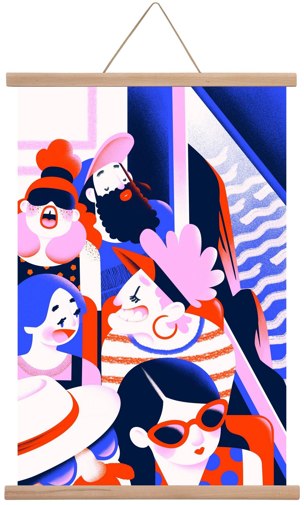 Summer trip, 40x60 cm (40x60 cm), Tölgy akasztó