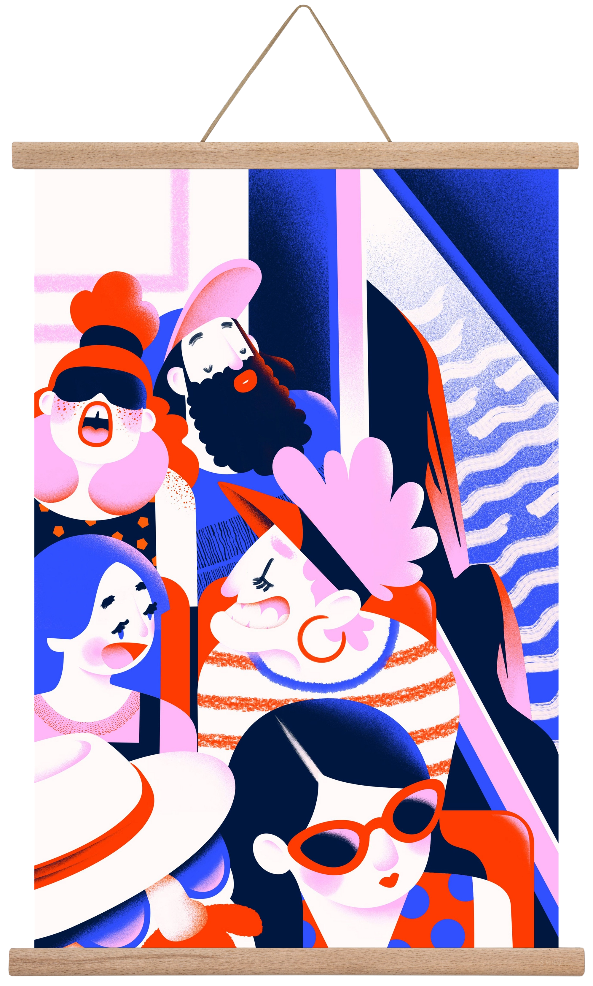 Summer trip, 40x60 cm (40x60 cm), Tölgy akasztó