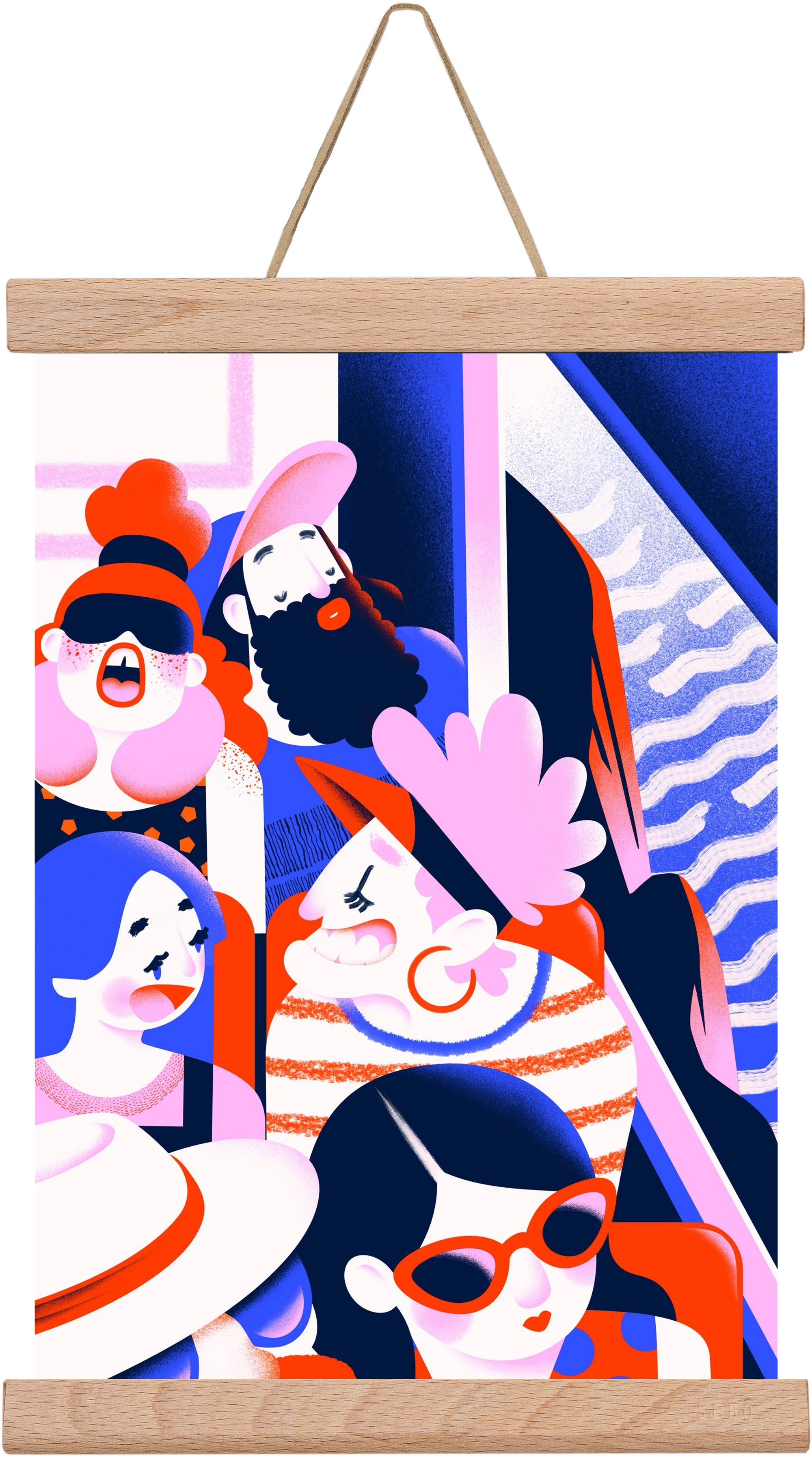 Summer trip, 20x30 cm (20x30 cm), Tölgy akasztó