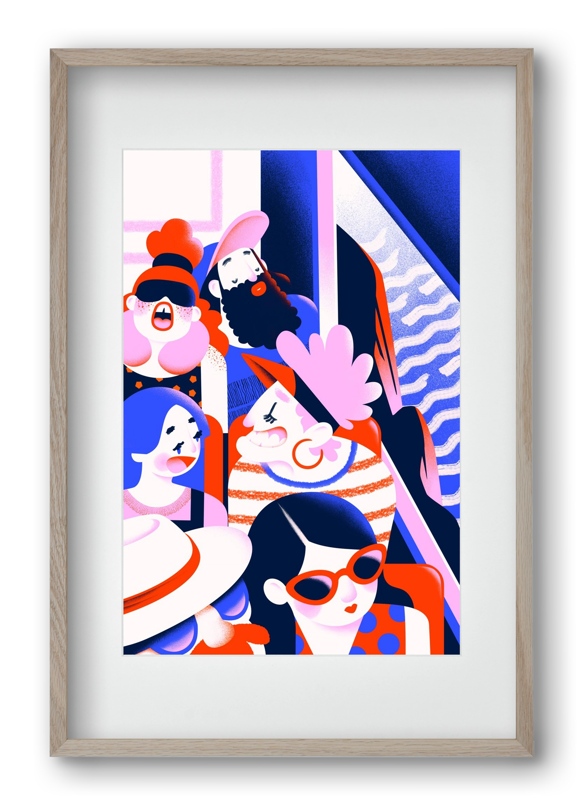 Summer trip, 40x60 cm (30x45 cm), Tölgy keret, paszpartuval