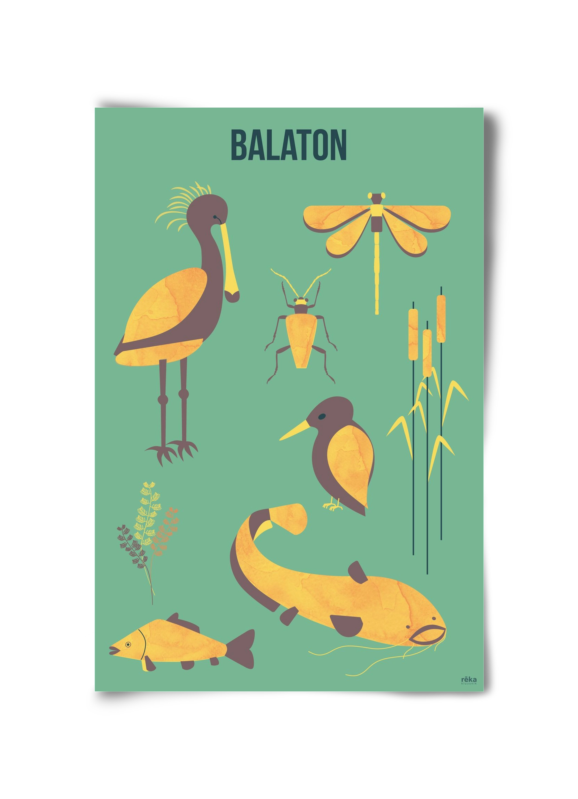 balaton, 30x45 cm, Keret nélkül