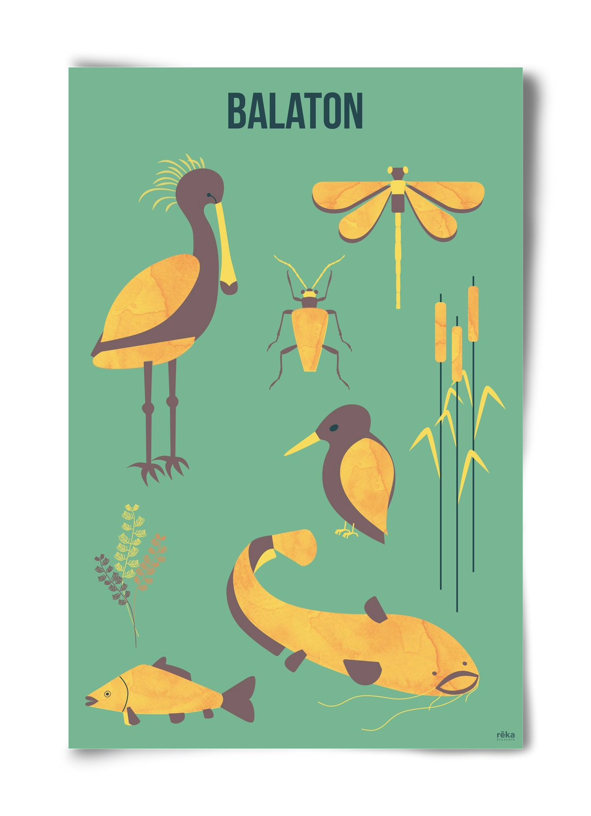 balaton, 40x60 cm, Keret nélkül