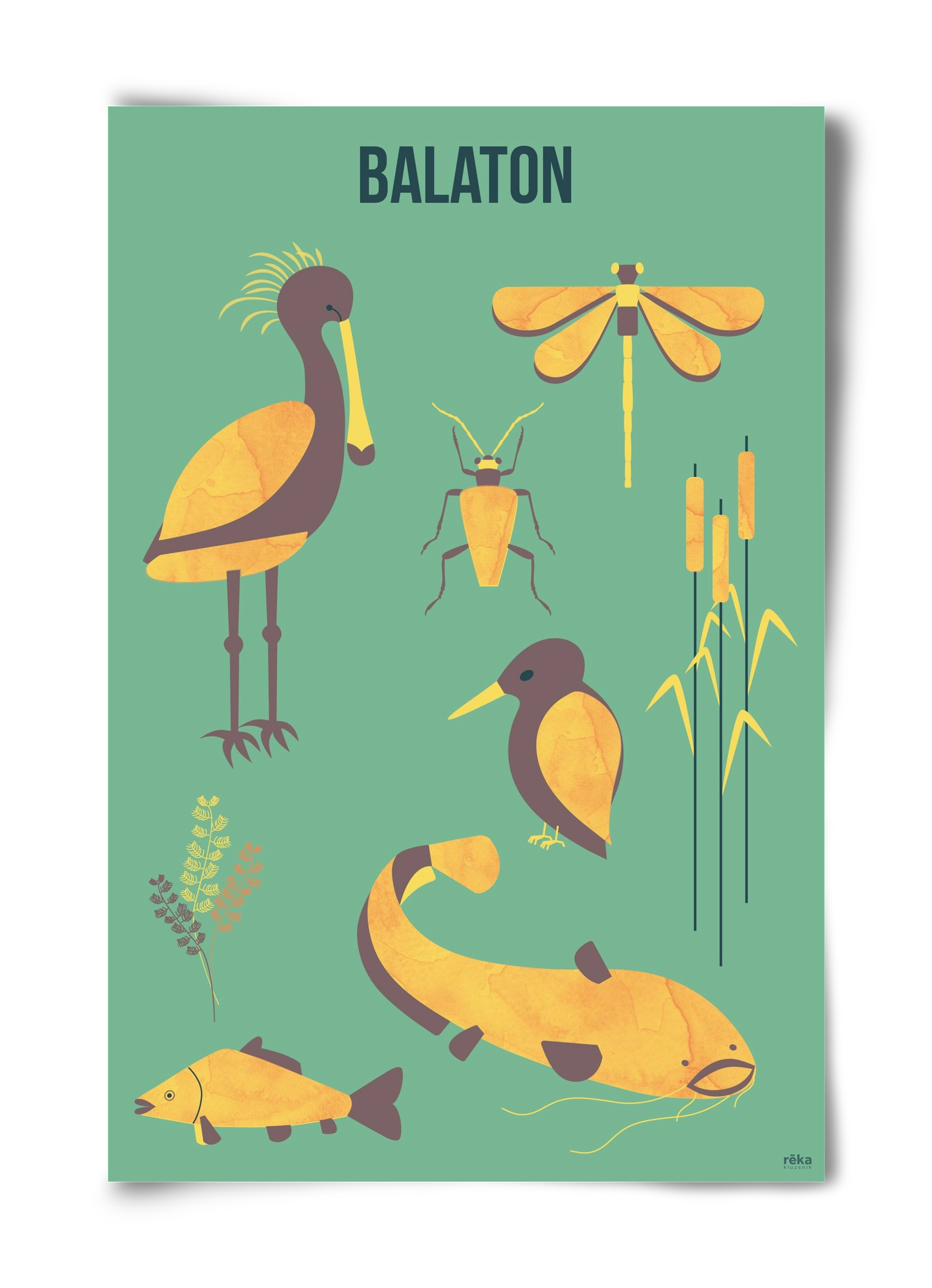 balaton, 40x60 cm, Keret nélkül