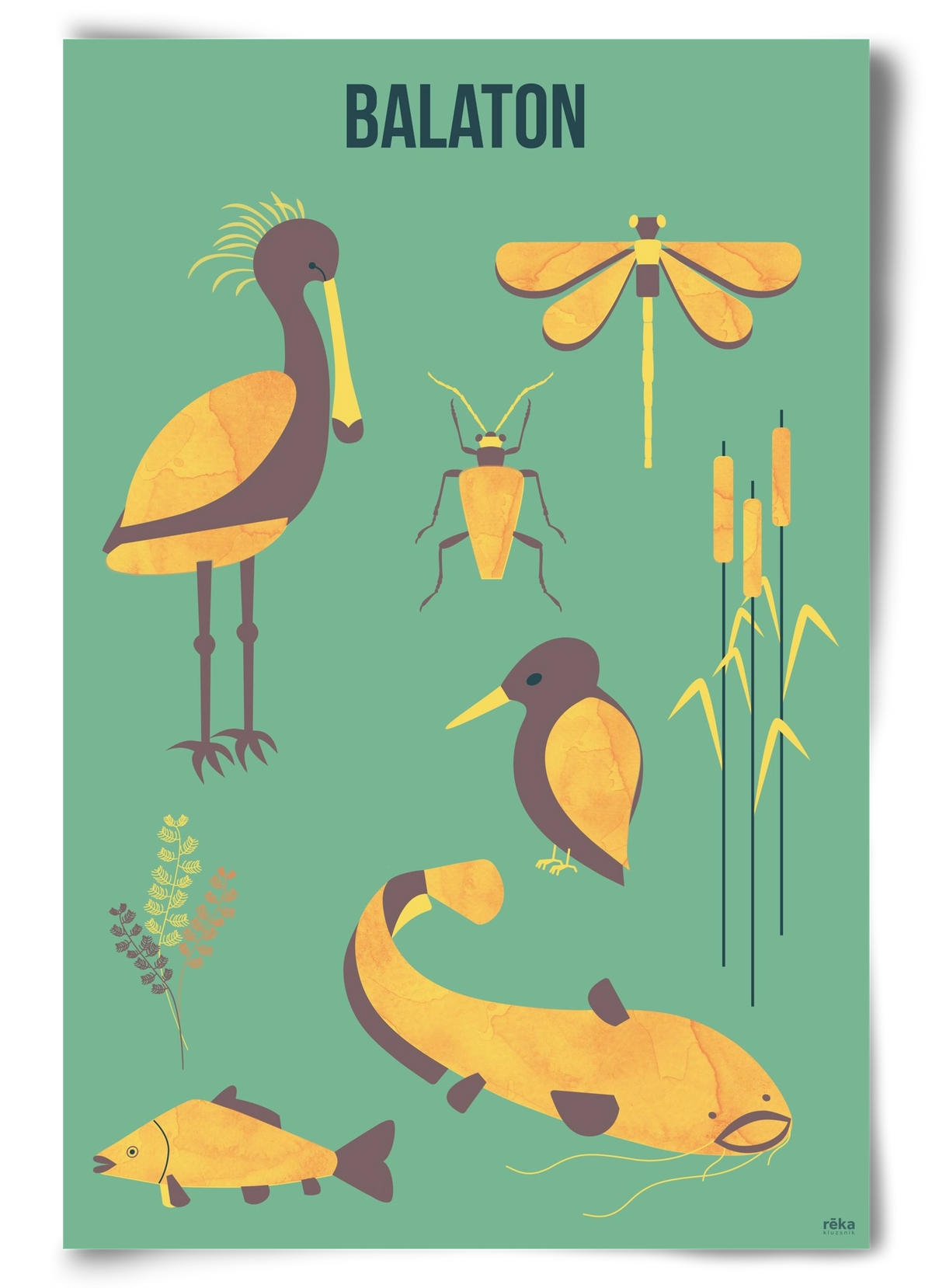 balaton, 60x90 cm, Keret nélkül