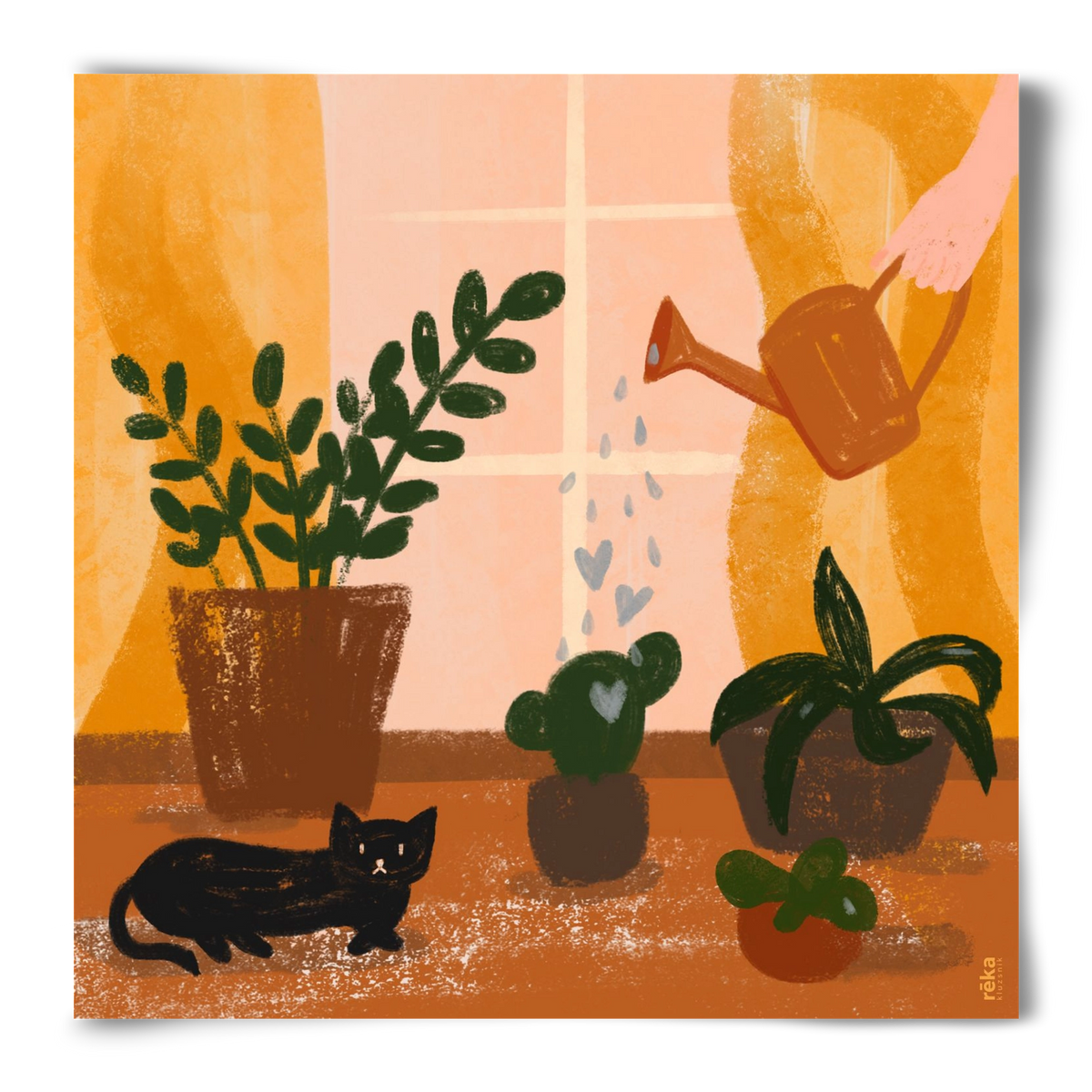 locsoló, 50x50 cm, Keret nélkül