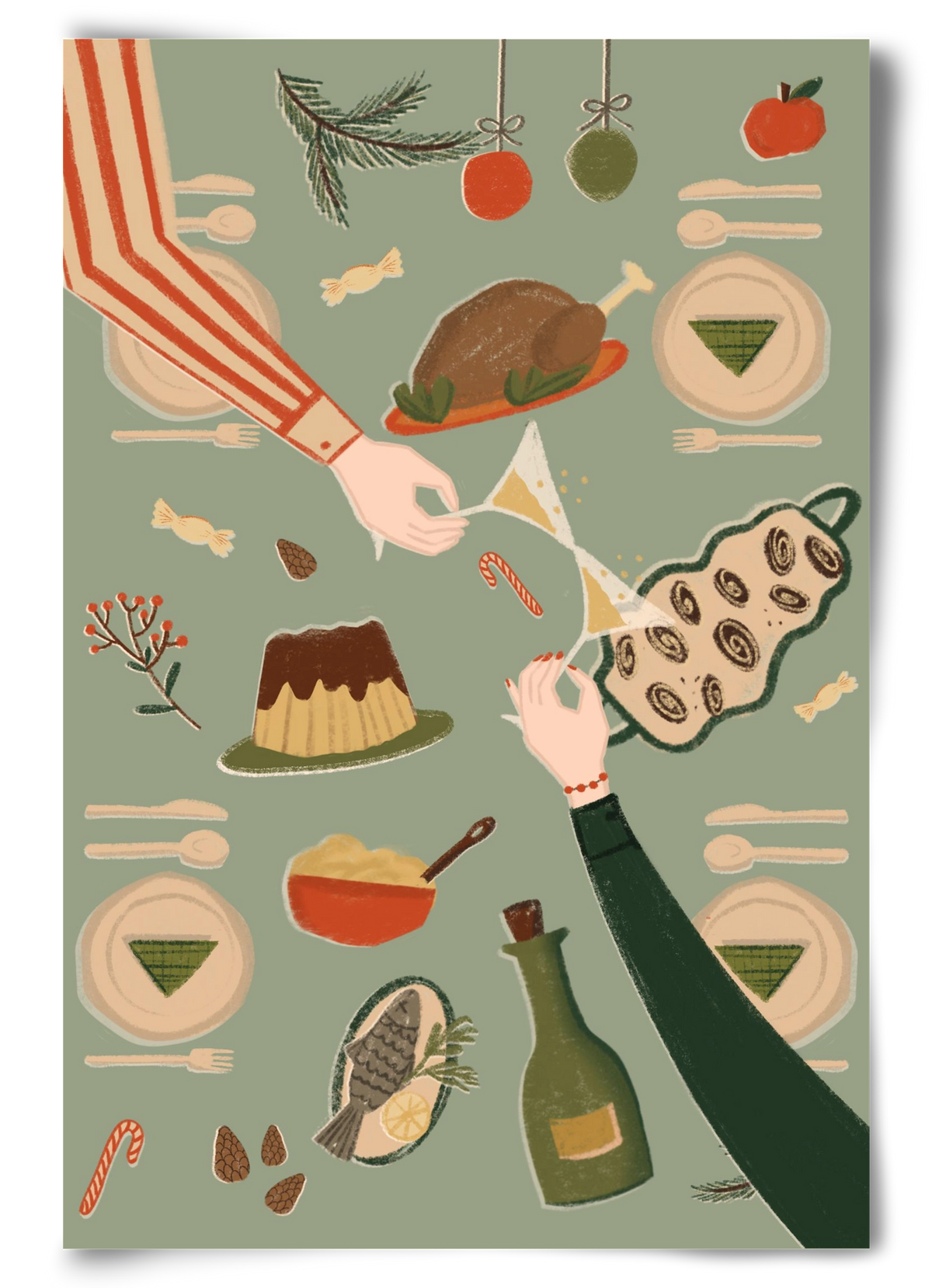 festive mood, 60x90 cm, Keret nélkül