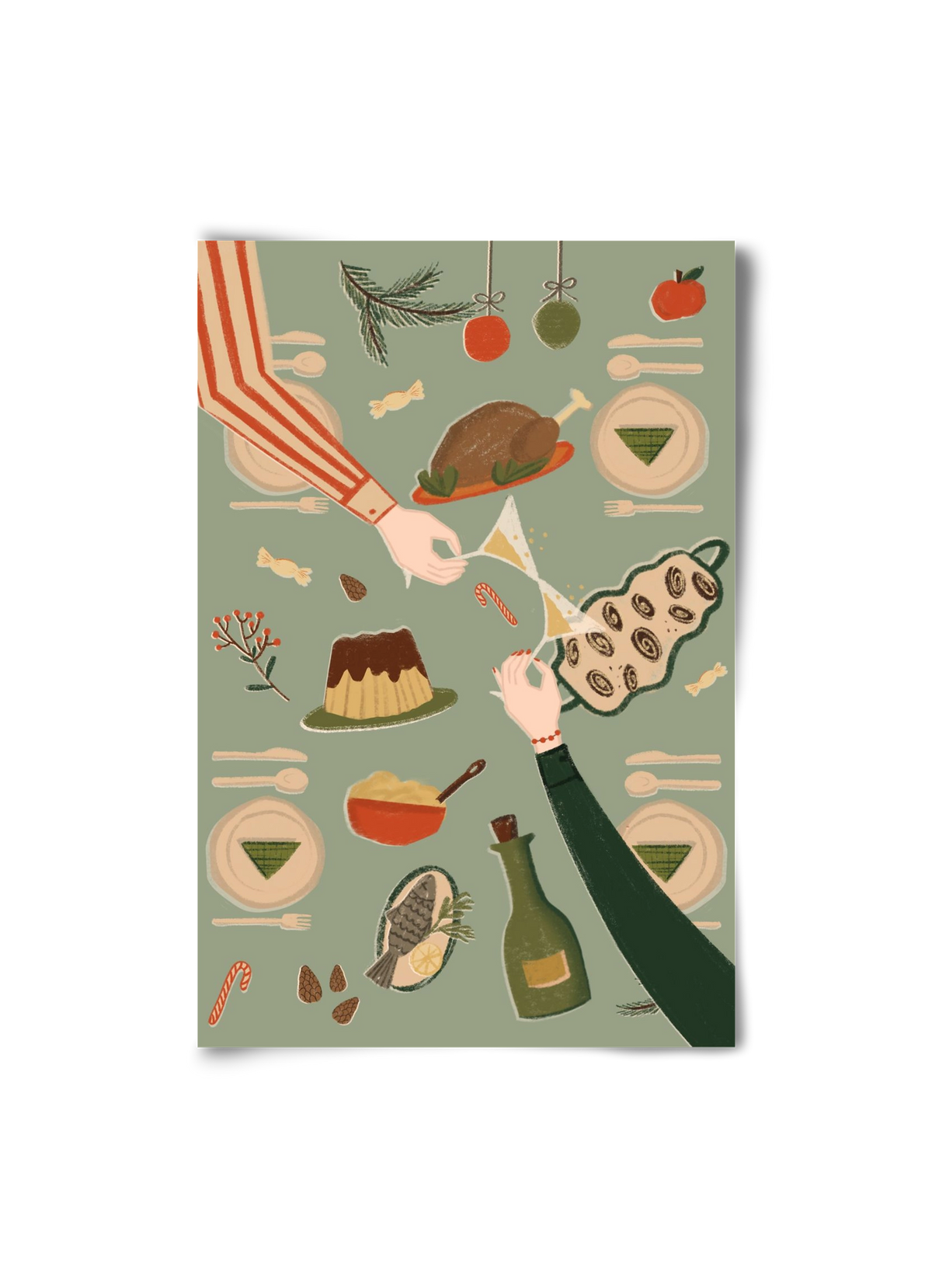 festive mood, 20x30 cm, Keret nélkül