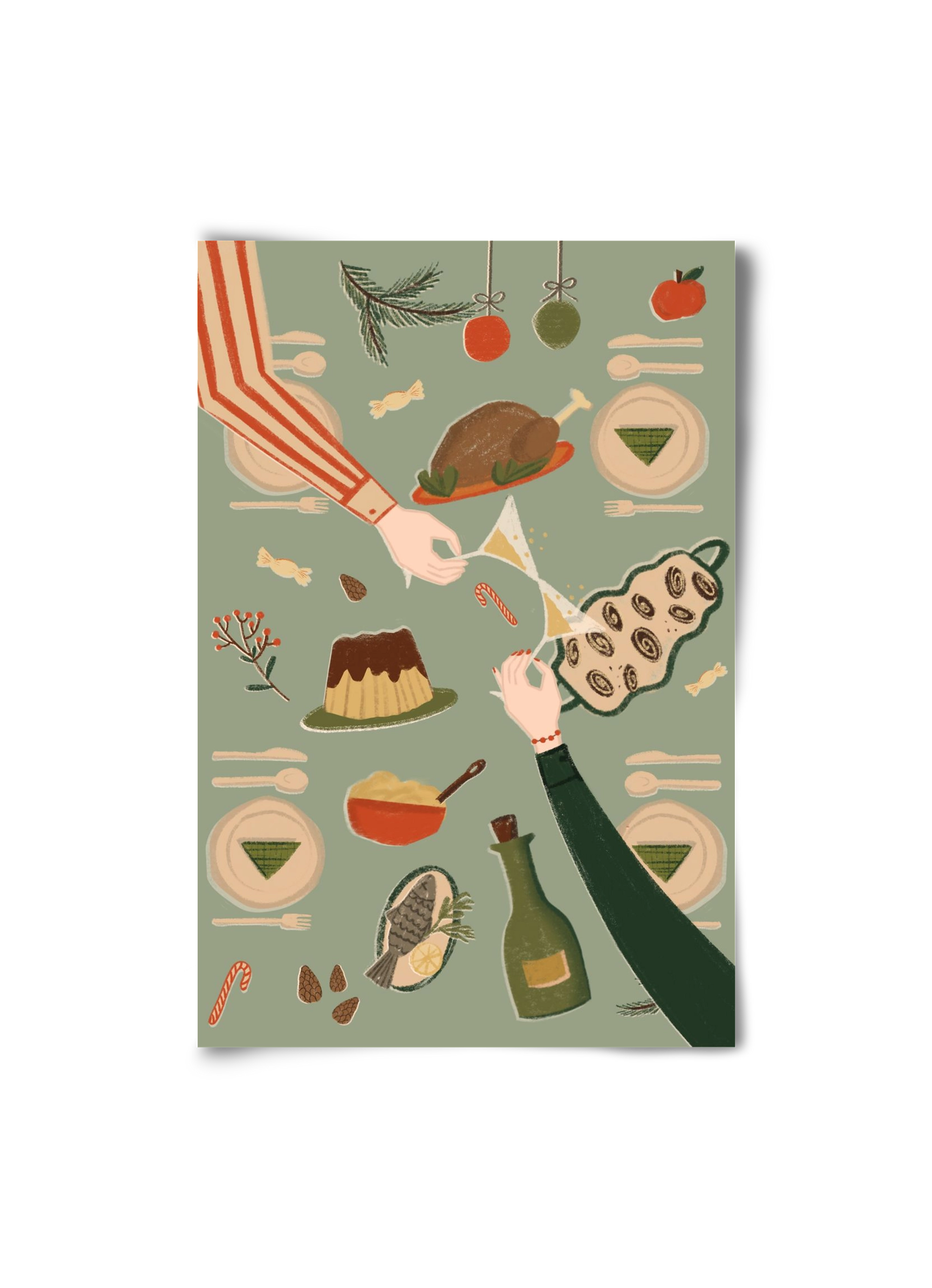 festive mood, 20x30 cm, Keret nélkül