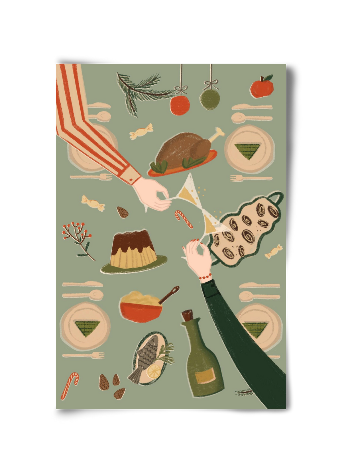 festive mood, 30x45 cm, Keret nélkül