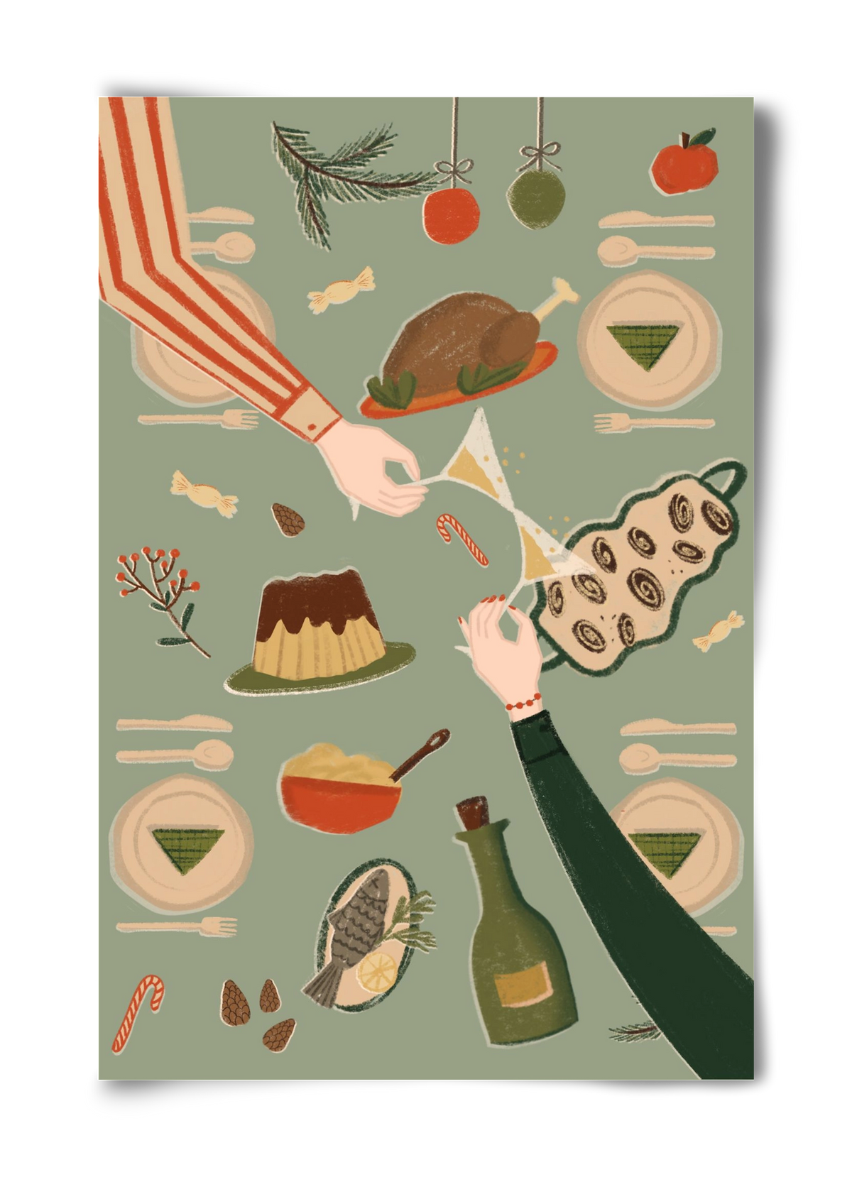 festive mood, 40x60 cm, Keret nélkül