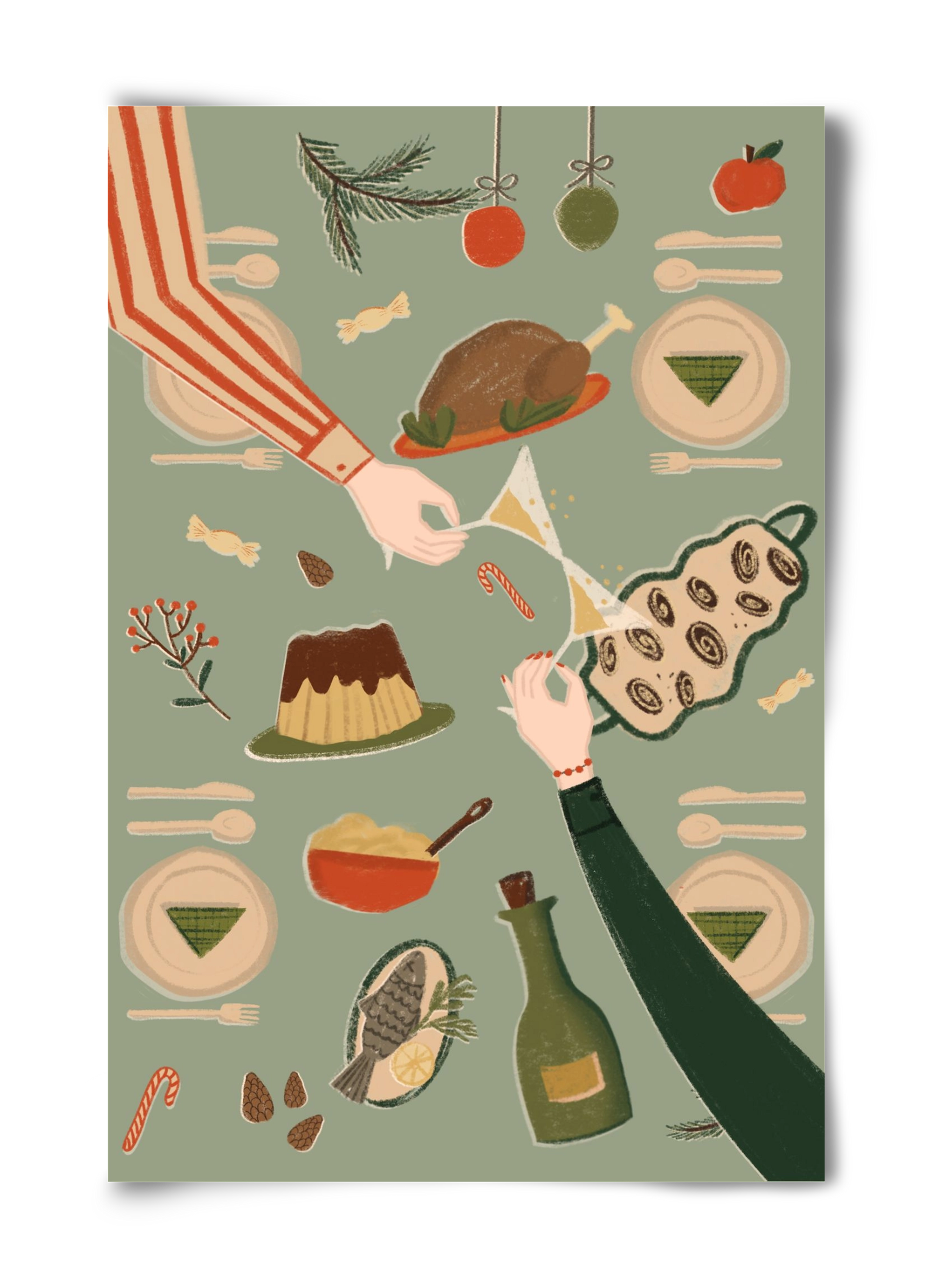 festive mood, 40x60 cm, Keret nélkül