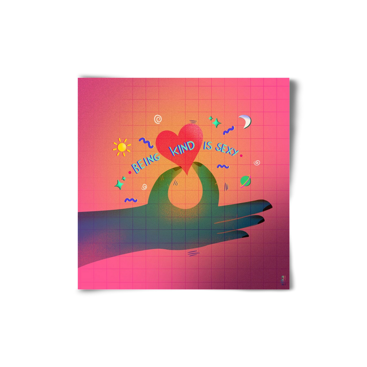being kind is sexy, 20x20 cm, Keret nélkül