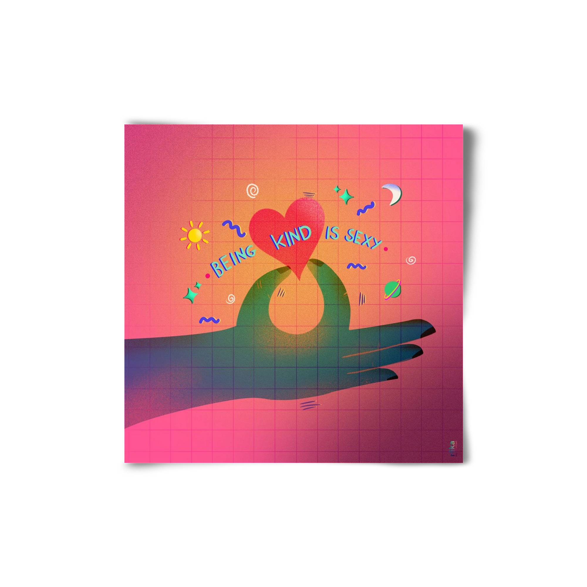 being kind is sexy, 20x20 cm, Keret nélkül
