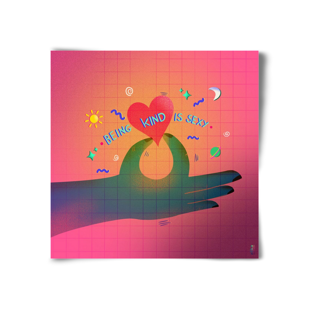 being kind is sexy, 30x30 cm, Keret nélkül