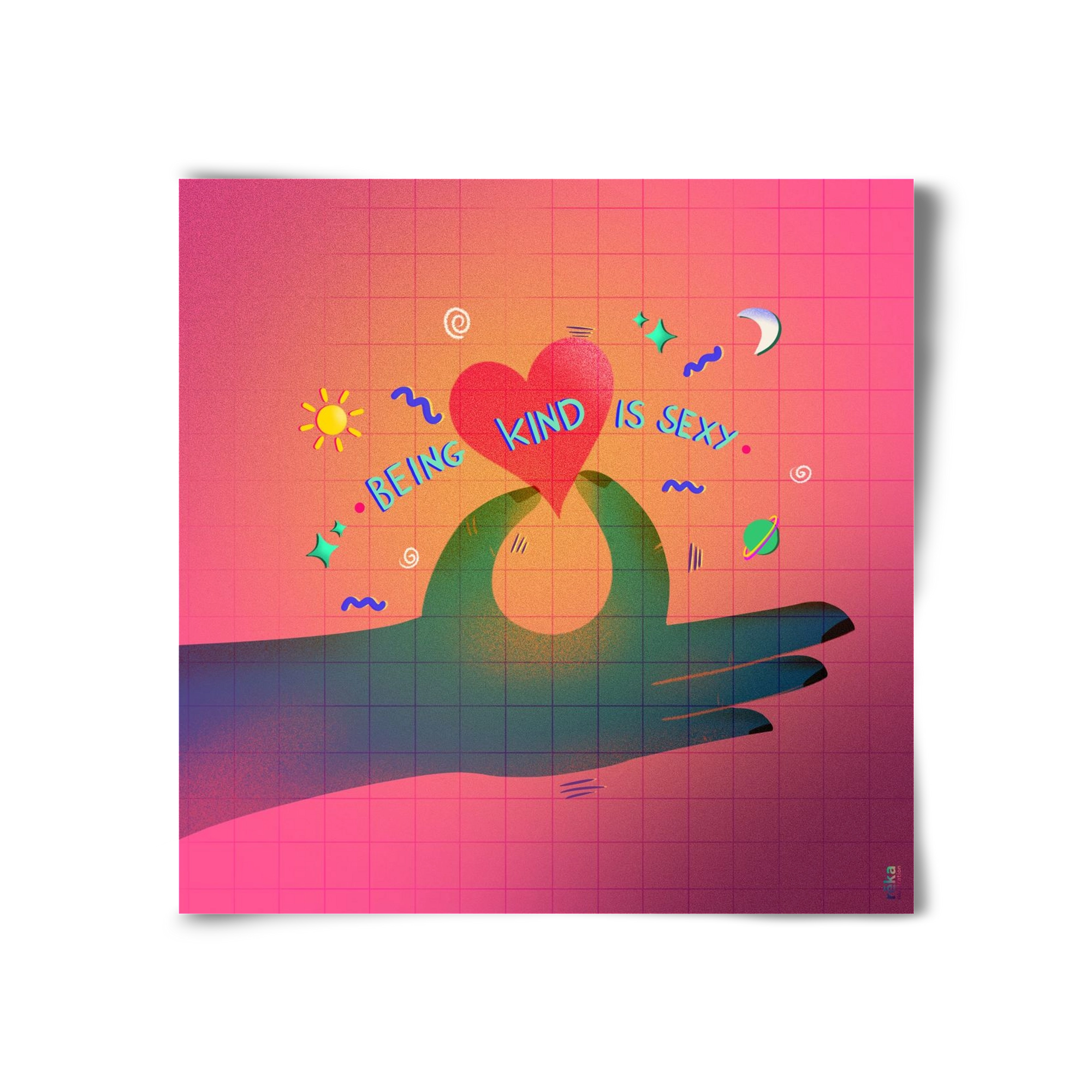 being kind is sexy, 30x30 cm, Keret nélkül