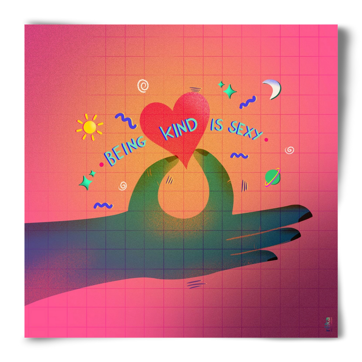 being kind is sexy, 50x50 cm, Keret nélkül