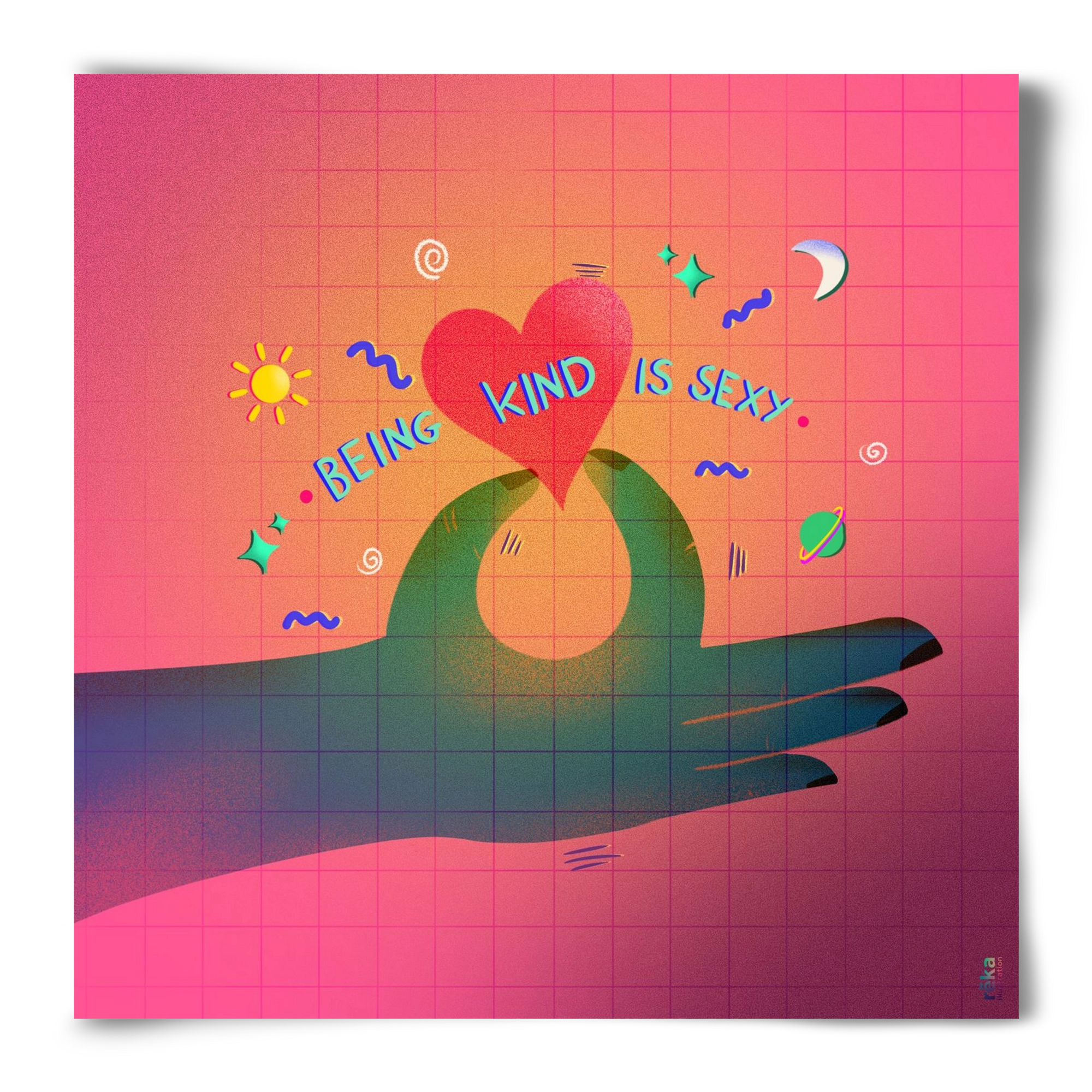 being kind is sexy, 50x50 cm, Keret nélkül