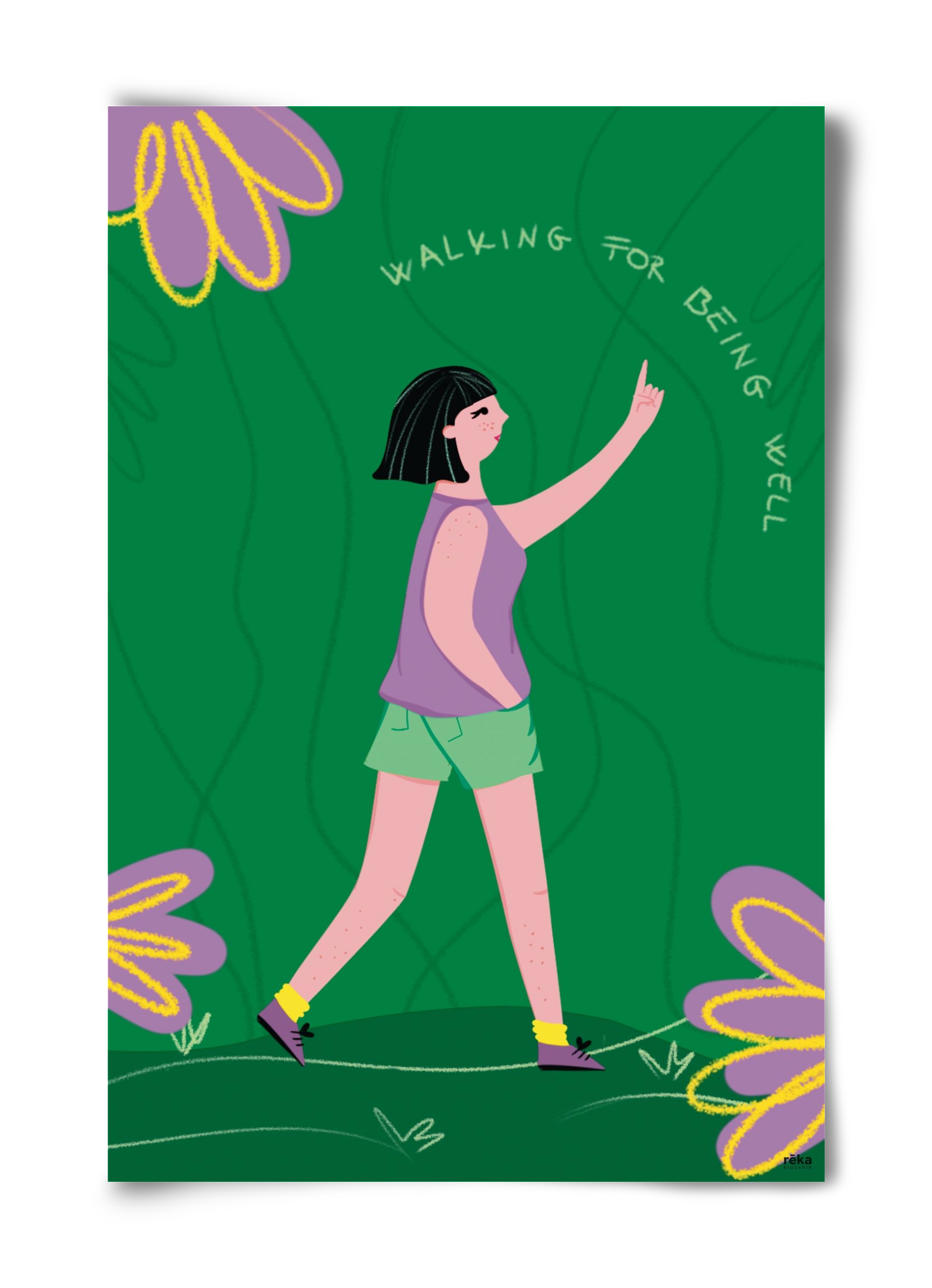 walking, 40x60 cm, Keret nélkül