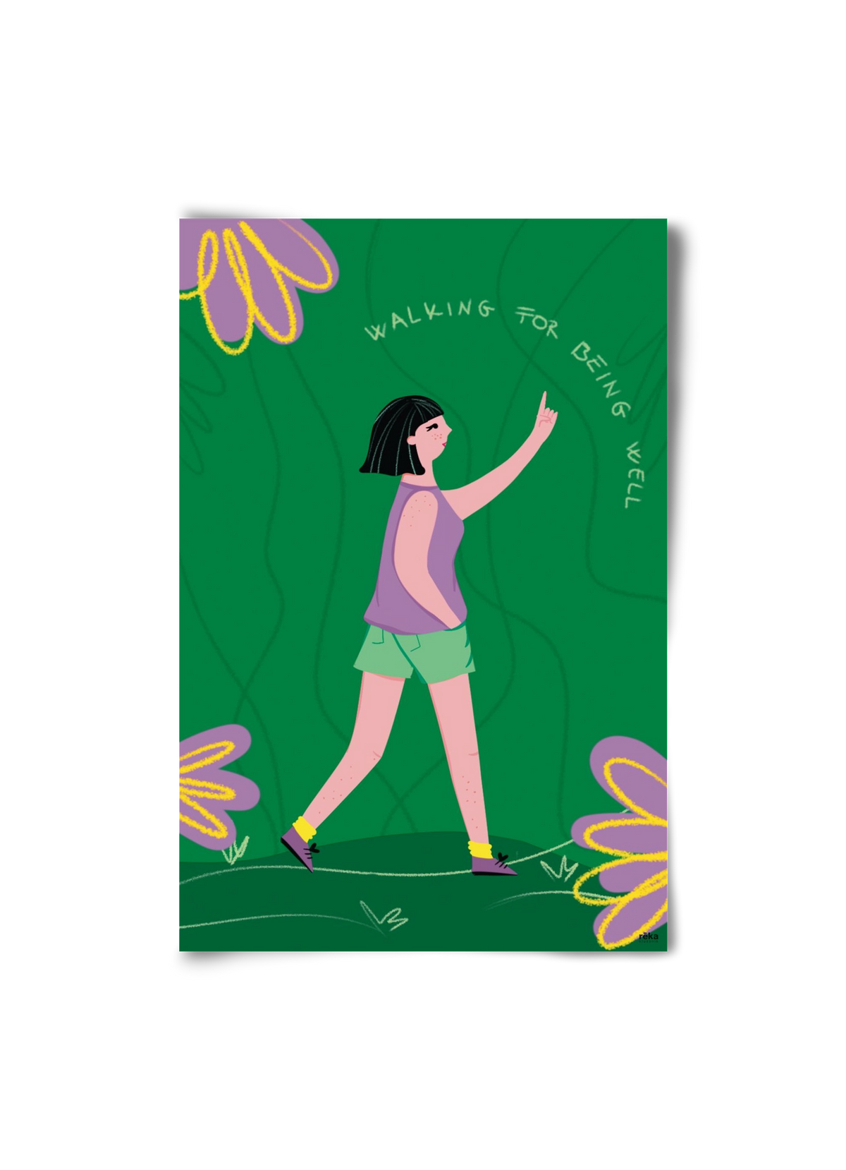 walking, 20x30 cm, Keret nélkül