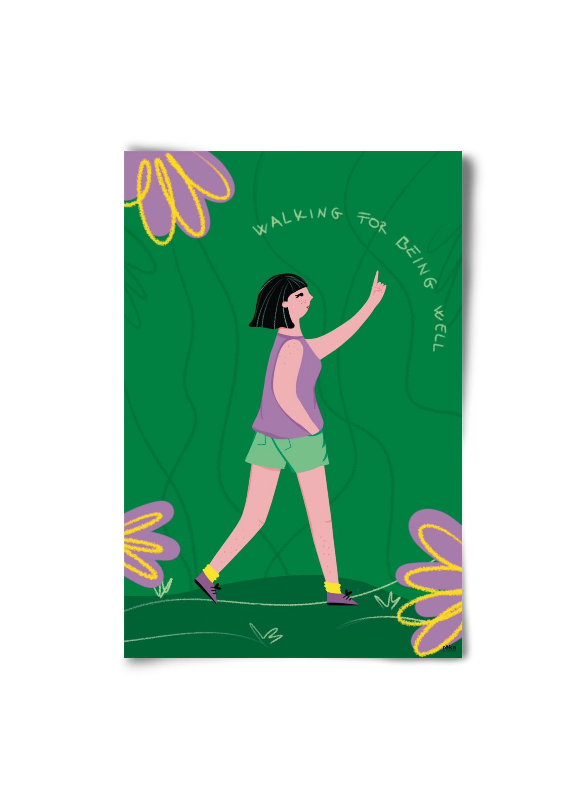 walking, 20x30 cm, Keret nélkül