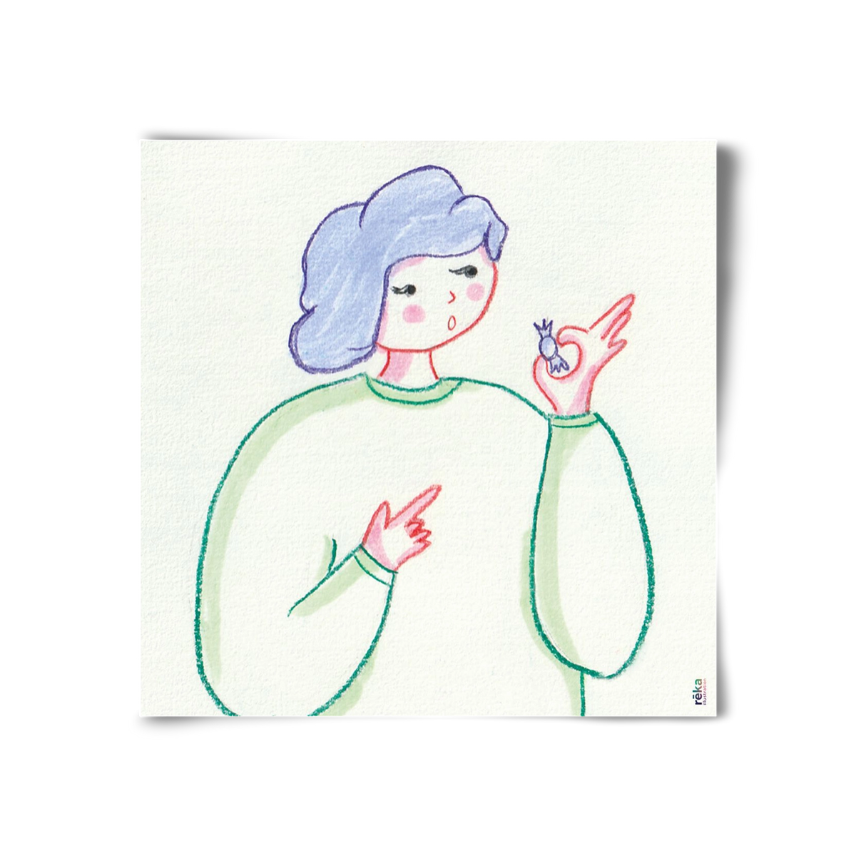 candy, 30x30 cm, Keret nélkül