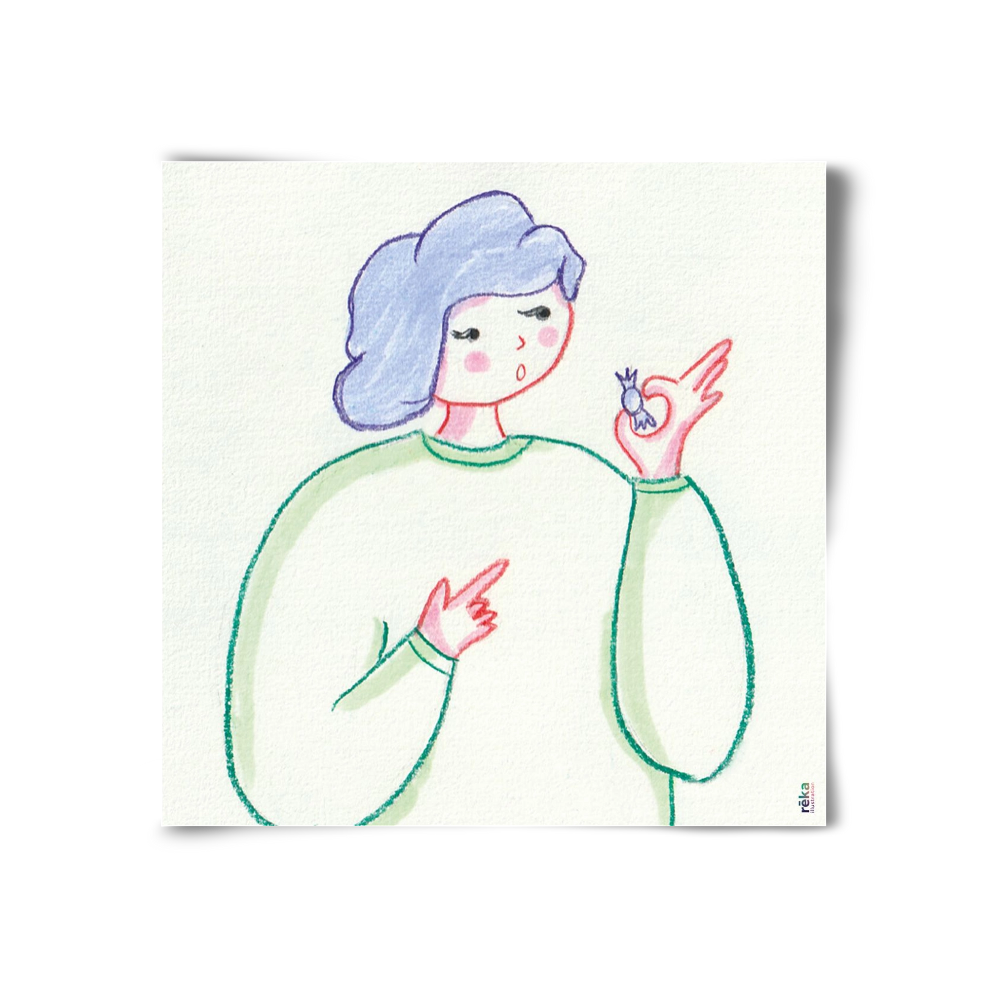 candy, 30x30 cm, Keret nélkül