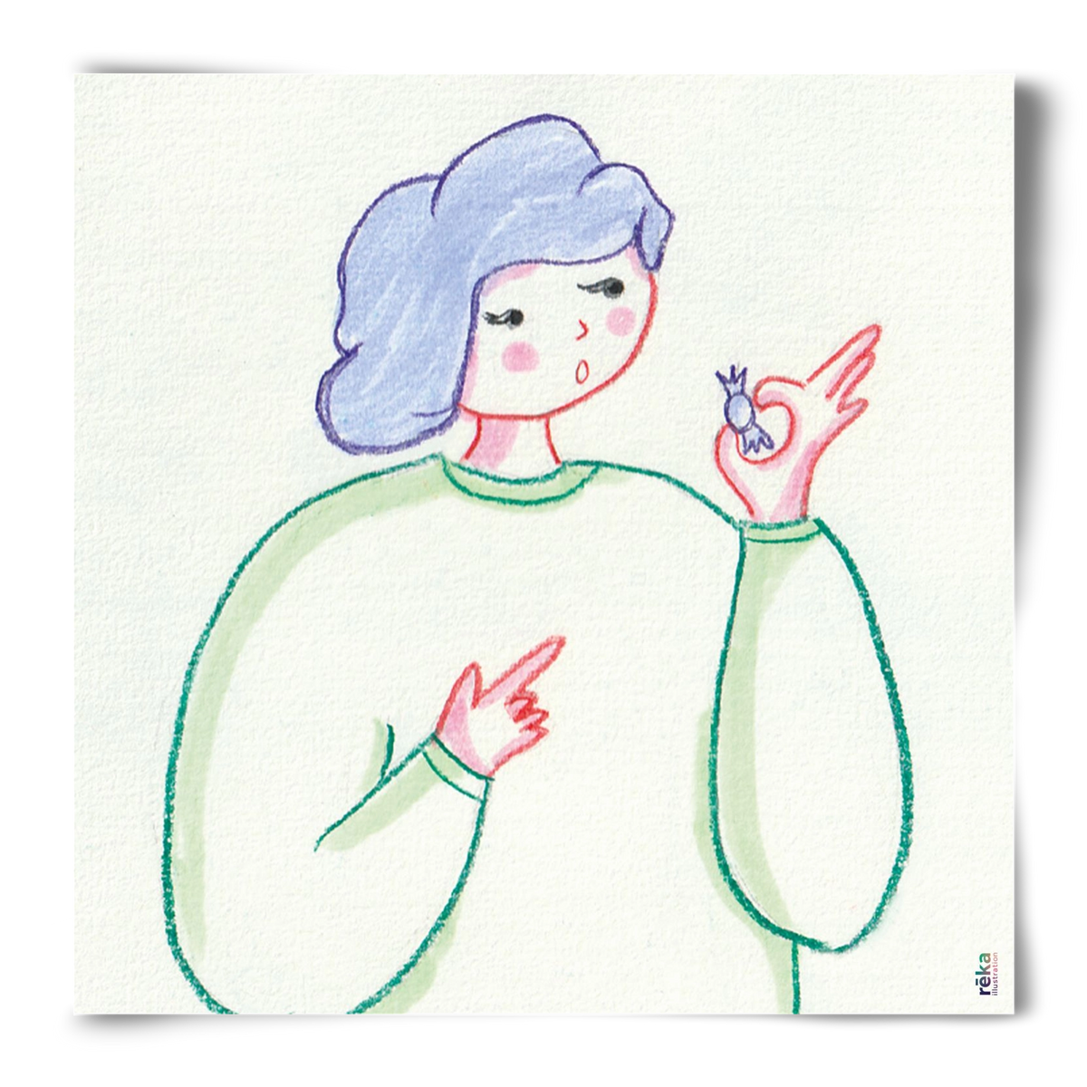 candy, 50x50 cm, Keret nélkül