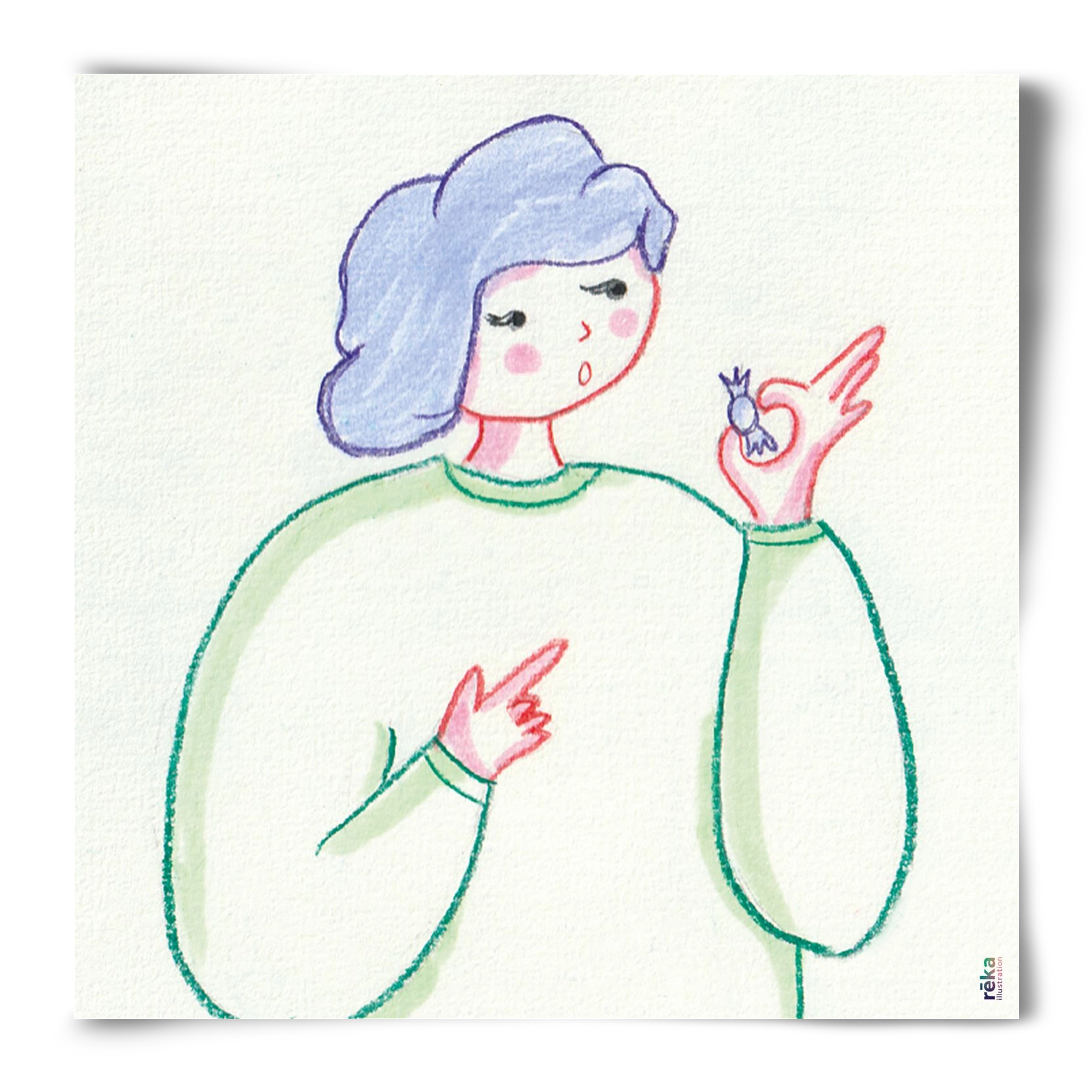 candy, 50x50 cm, Keret nélkül